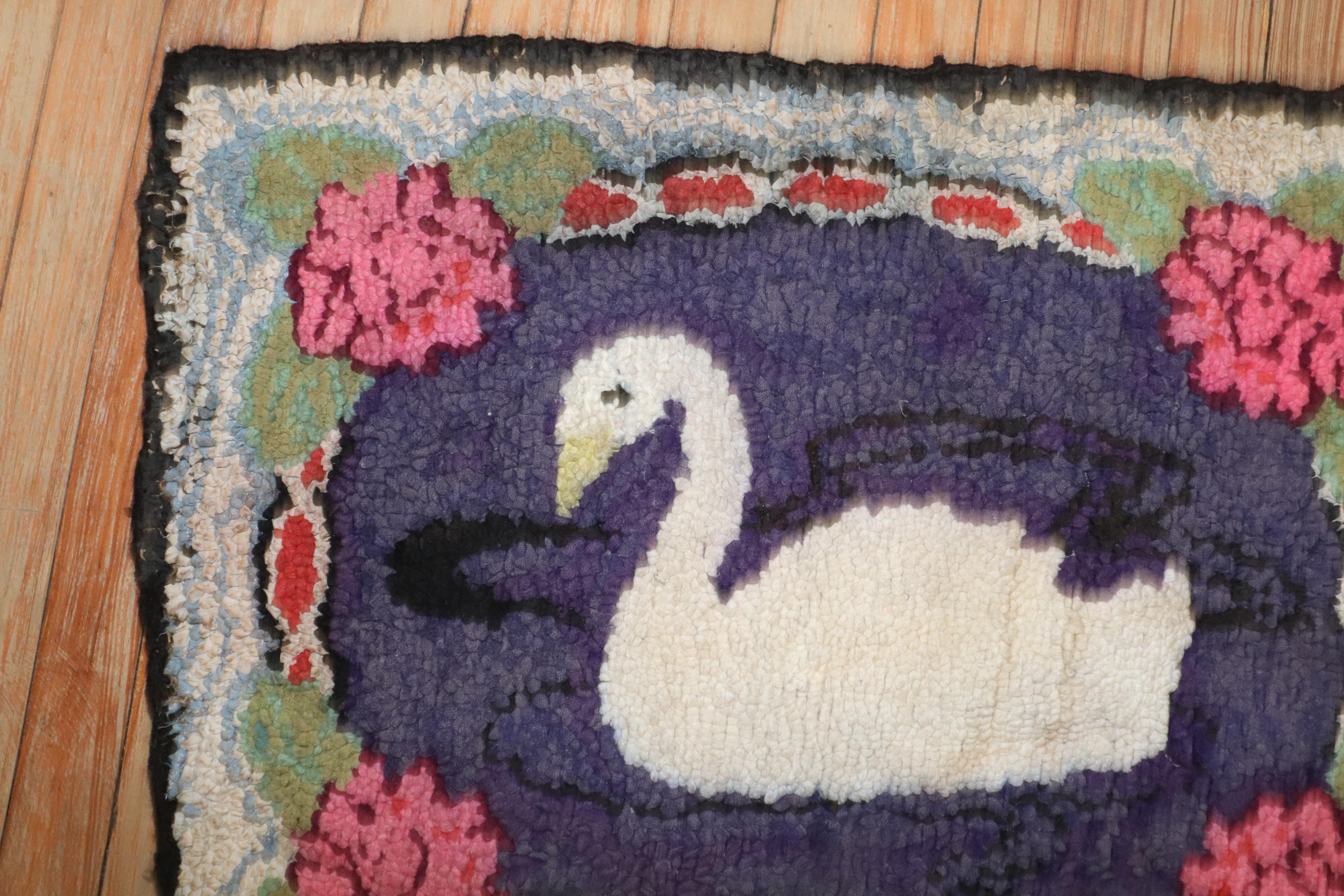 Colección Zabihi Alfombra de Pato Enganchada Americana Anudado a mano en venta