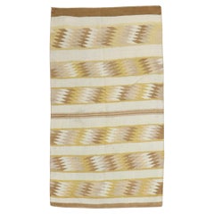 Tappeto Tribale Americano Navajo Avorio Giallo della Collezione Zabihi