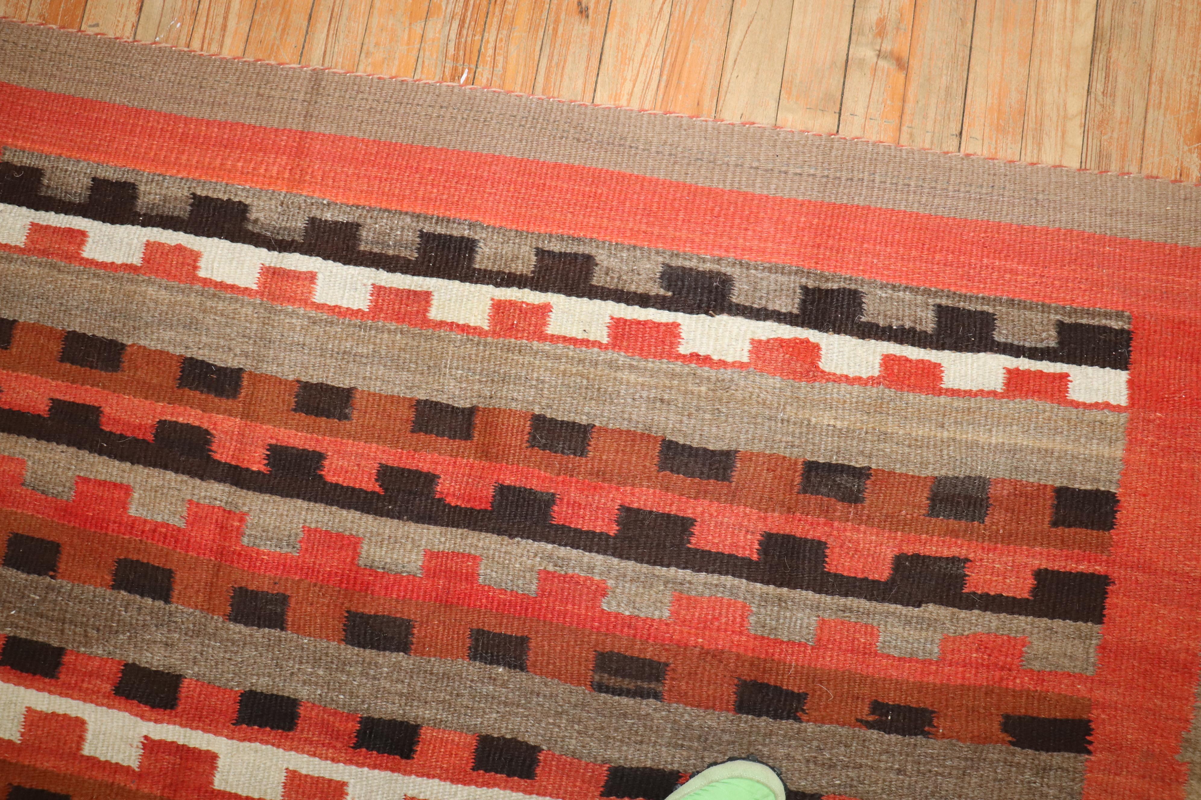 Zabihi Collection American Navajo Square Tribal Rug In Good Condition For Sale In New York, NY