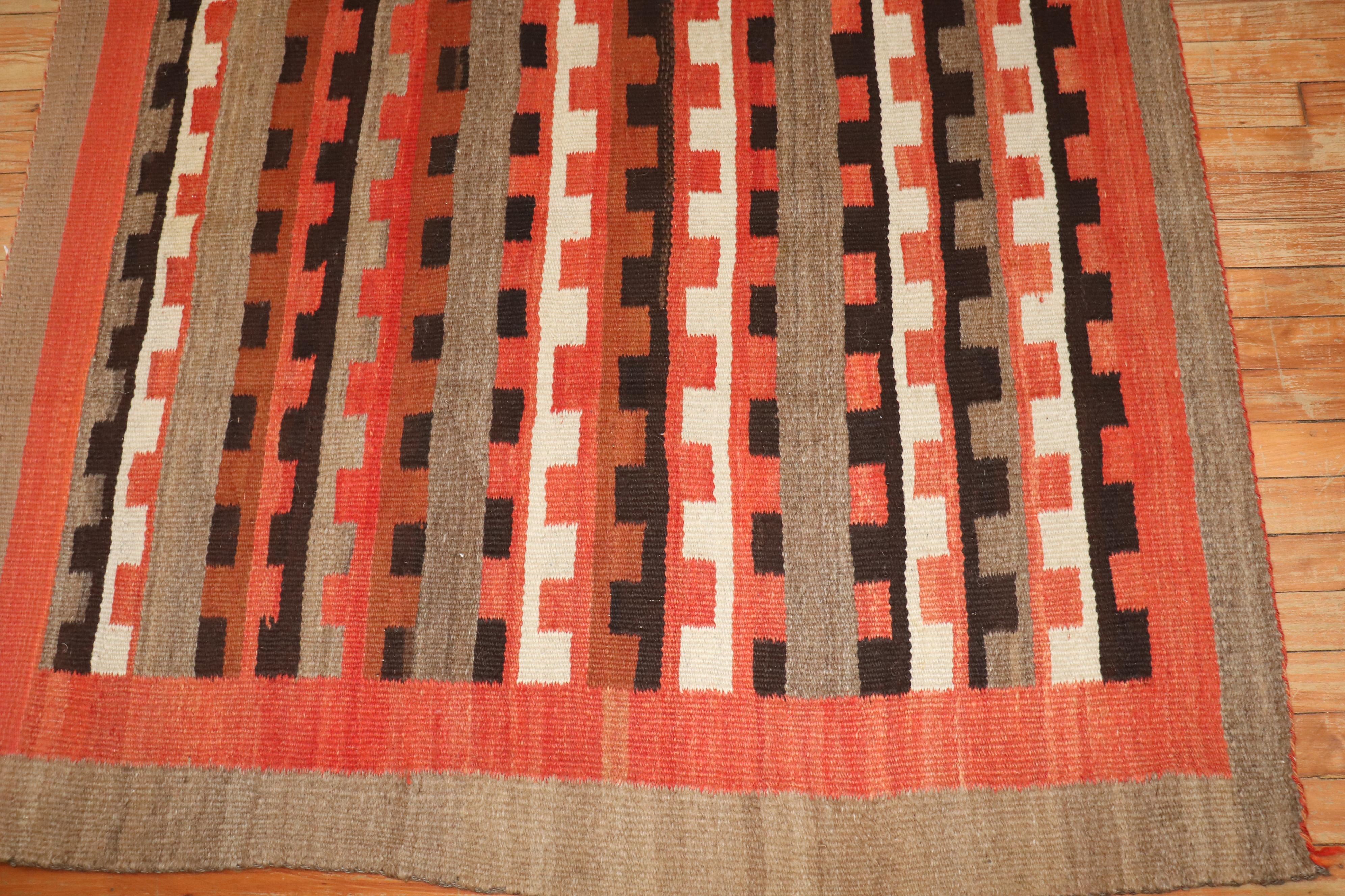 Zabihi Collection American Navajo Square Tribal Rug For Sale 2