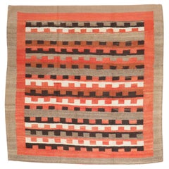Used Zabihi Collection American Navajo Square Tribal Rug