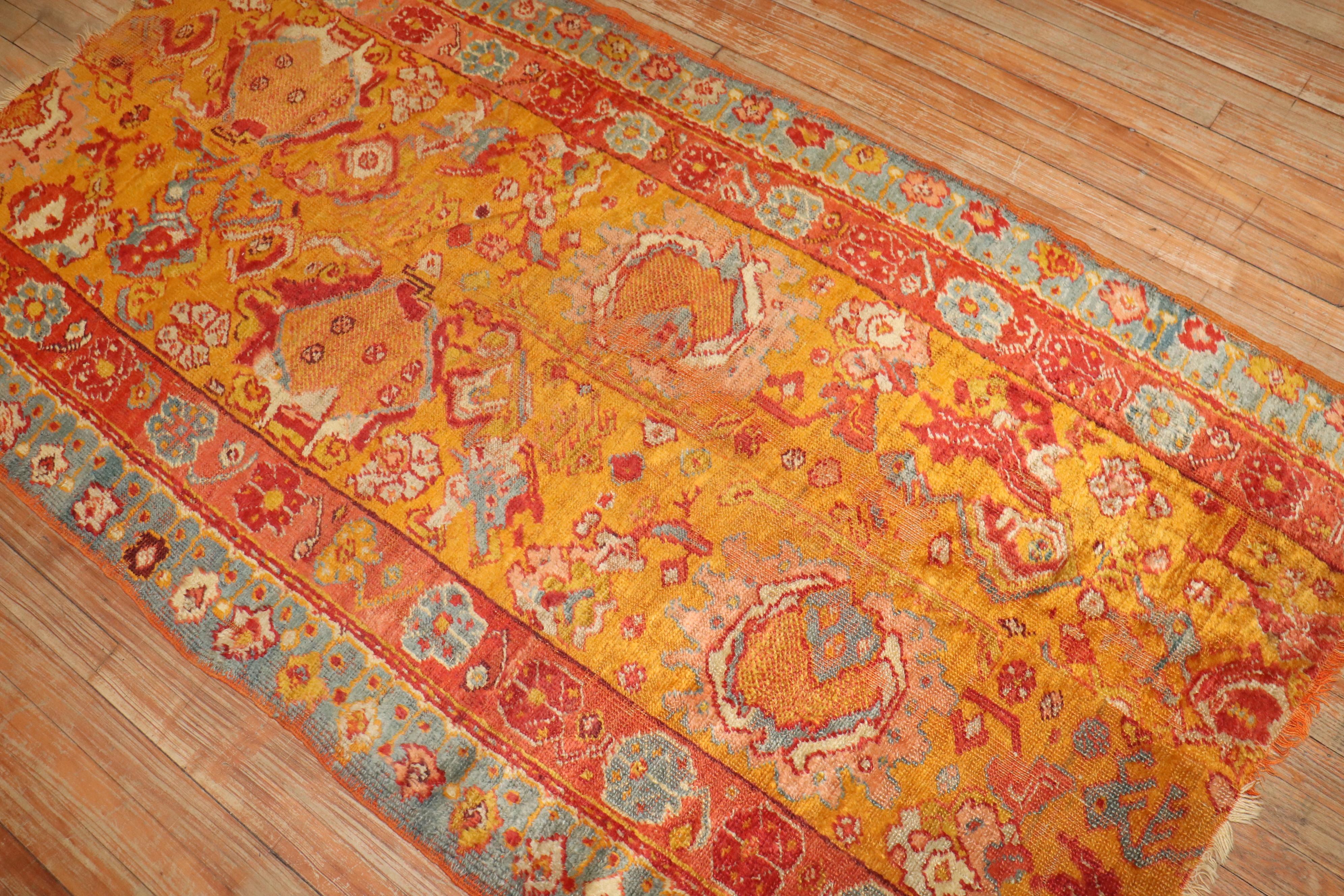 Angora Oushak Fragment-Teppich aus der Zabihi-Kollektion Angora (Handgewebt)