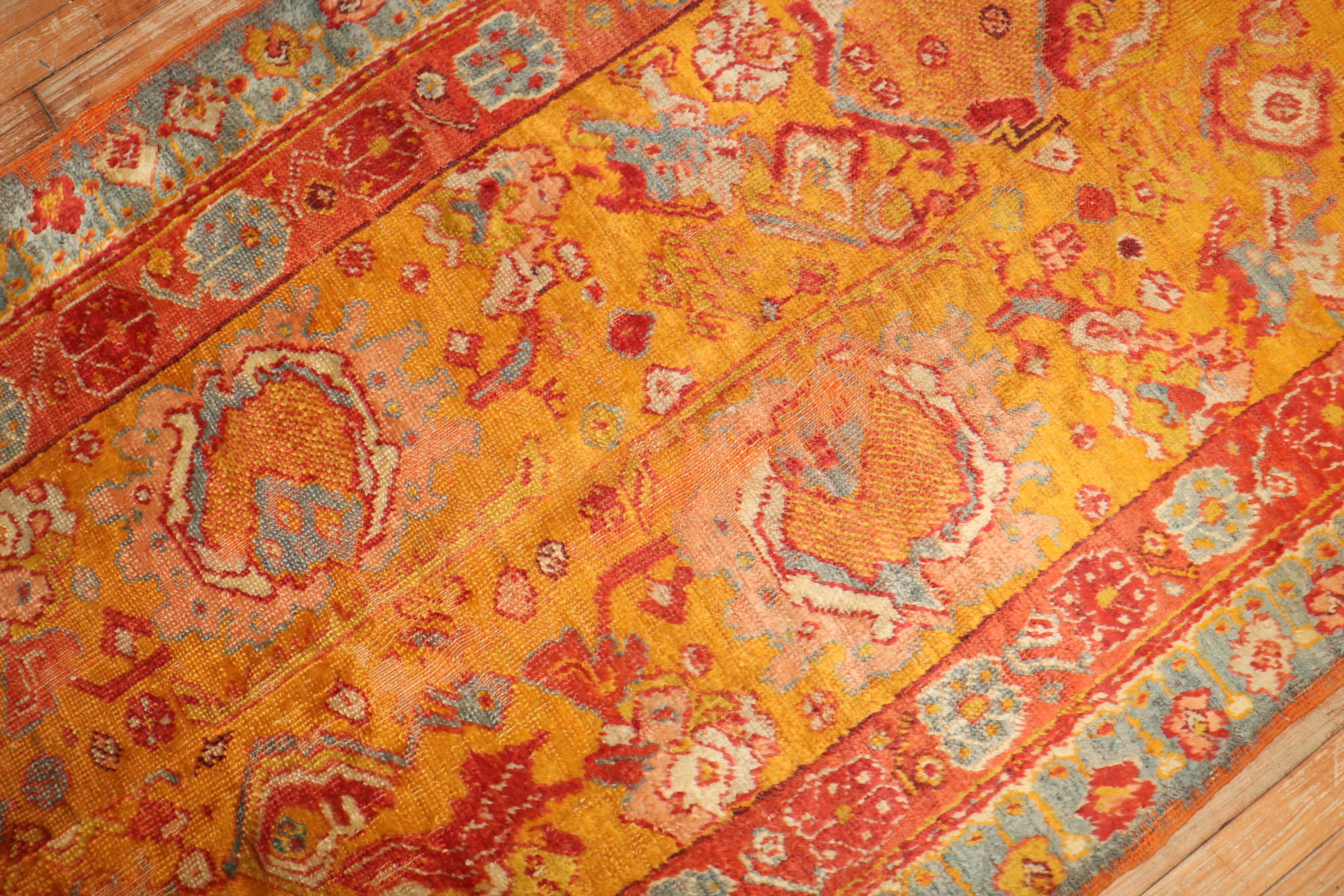 Angora Oushak Fragment-Teppich aus der Zabihi-Kollektion Angora (Wolle)