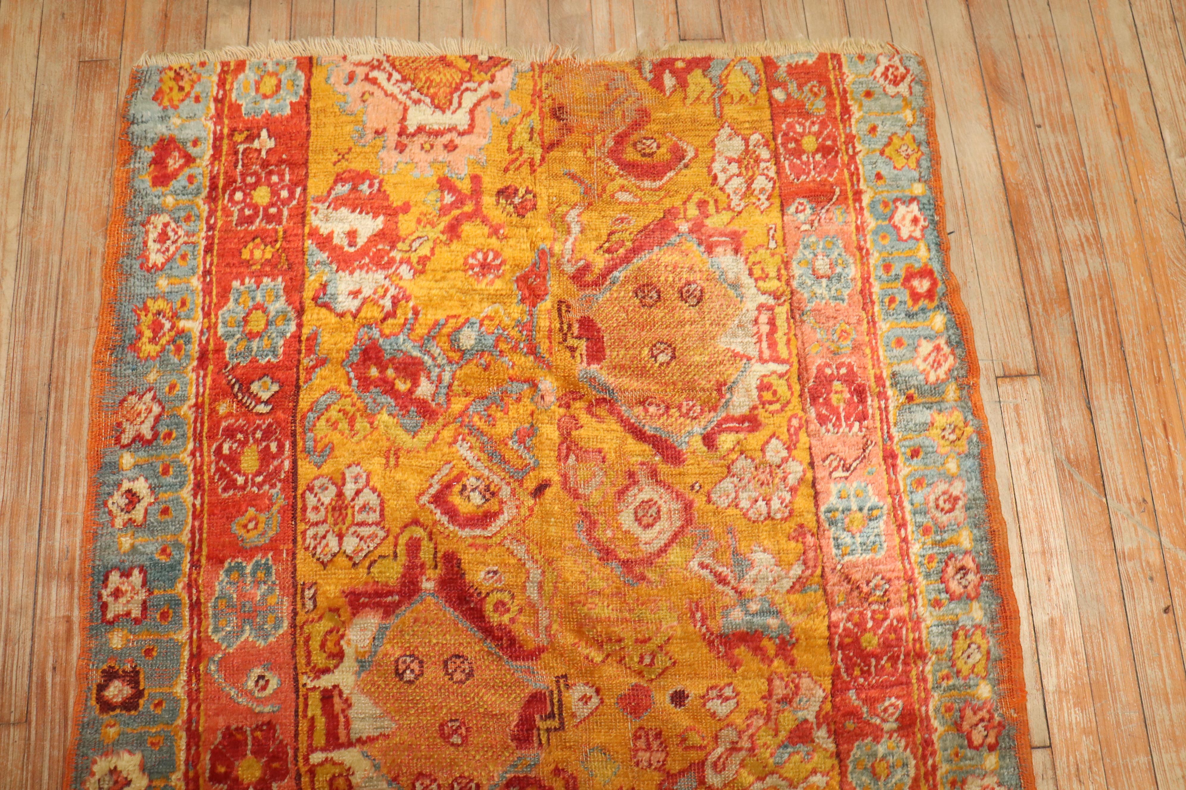 Angora Oushak Fragment-Teppich aus der Zabihi-Kollektion Angora 1