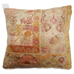 Antique Zabihi Collection Angora Oushak Rug Pillow