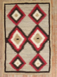 Antiker amerikanischer Navajo-Stammesteppich aus der Zabihi-Kollektion