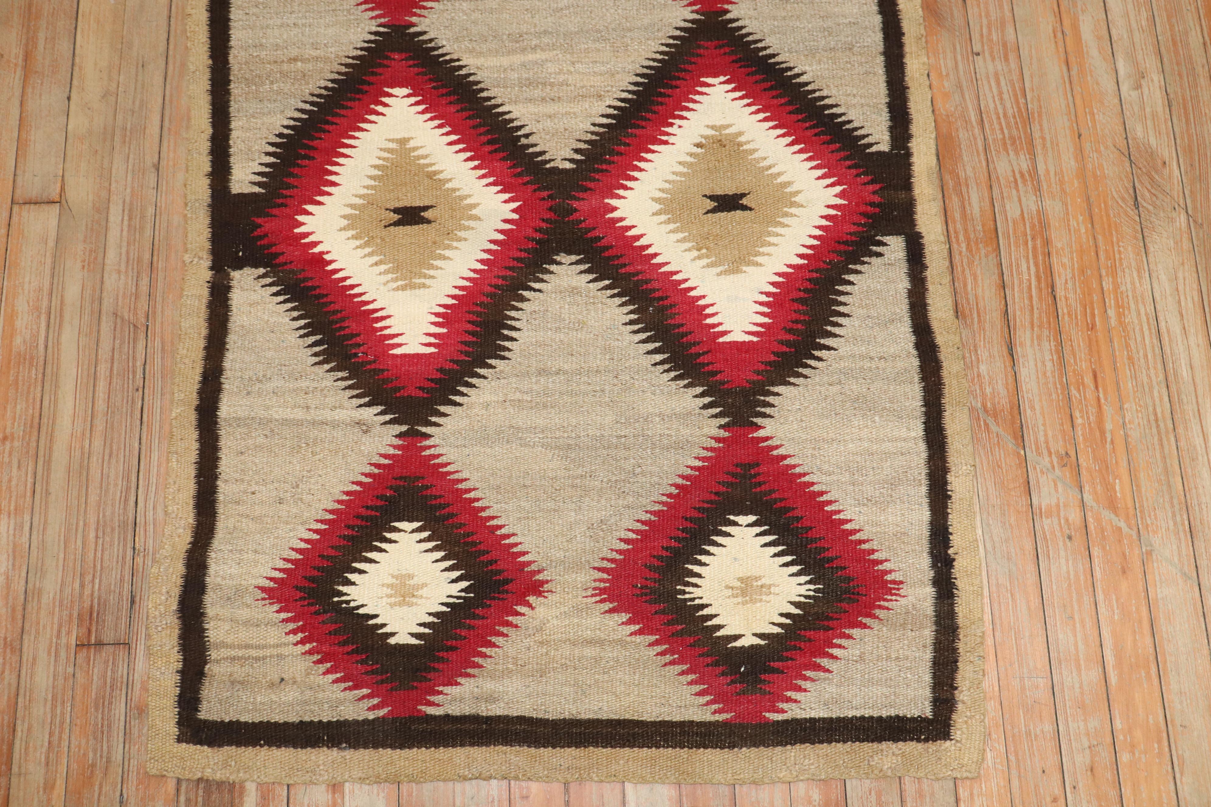 Nativo americano Tappeto tribale antico americano Navajo Collection'S in vendita