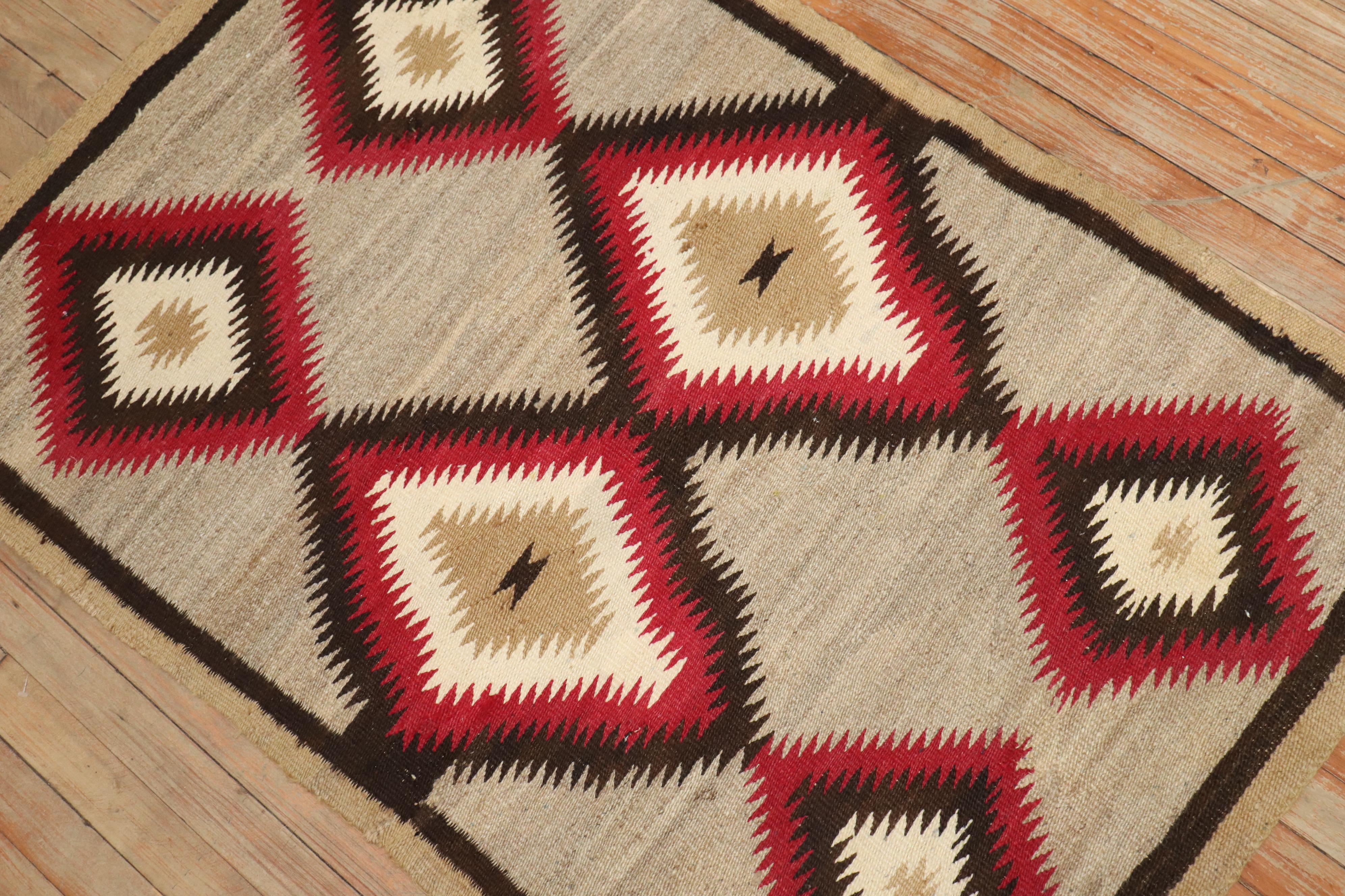 Americano Tappeto tribale antico americano Navajo Collection'S in vendita