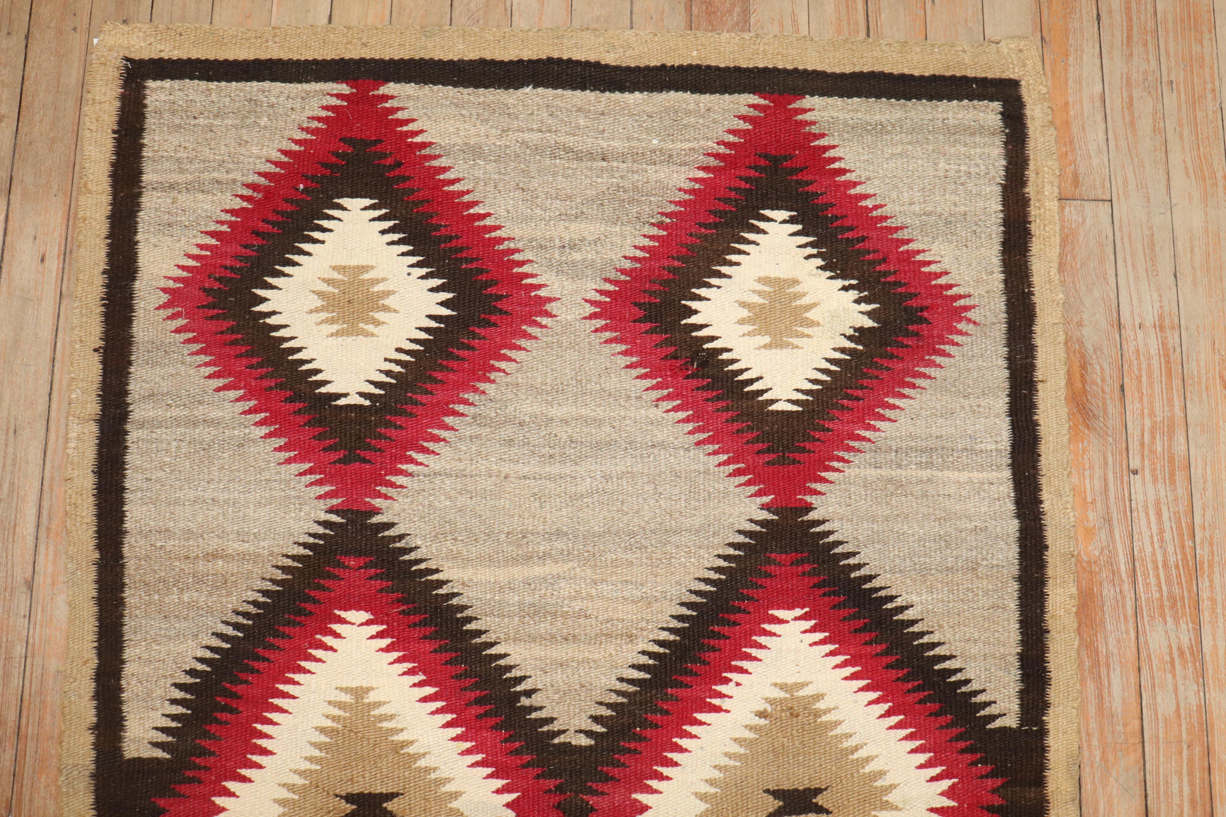 XX secolo Tappeto tribale antico americano Navajo Collection'S in vendita