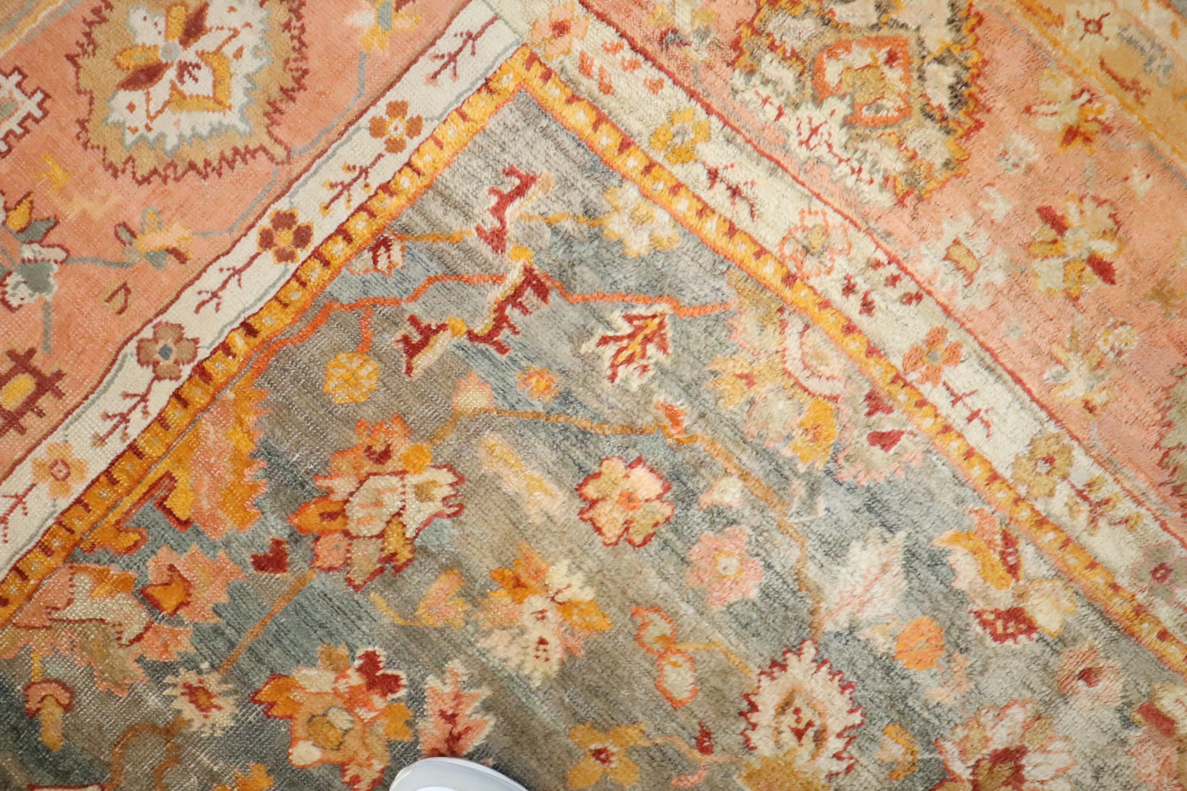un tappeto Oushak turco in lana d'angora della fine del XIX secolo

Dettagli
rug no.	j4658
dimensione	9' 4