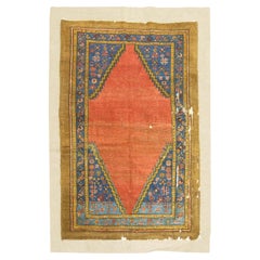Zabihi Collection Antique Bakshaish Rug on Fabric Textile