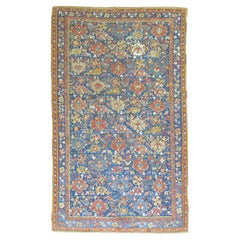 Zabihi Collection Antique Blue 19th Century Oushak Rug Zabihi Collection Antique Blue 19th Century Oushak Rug