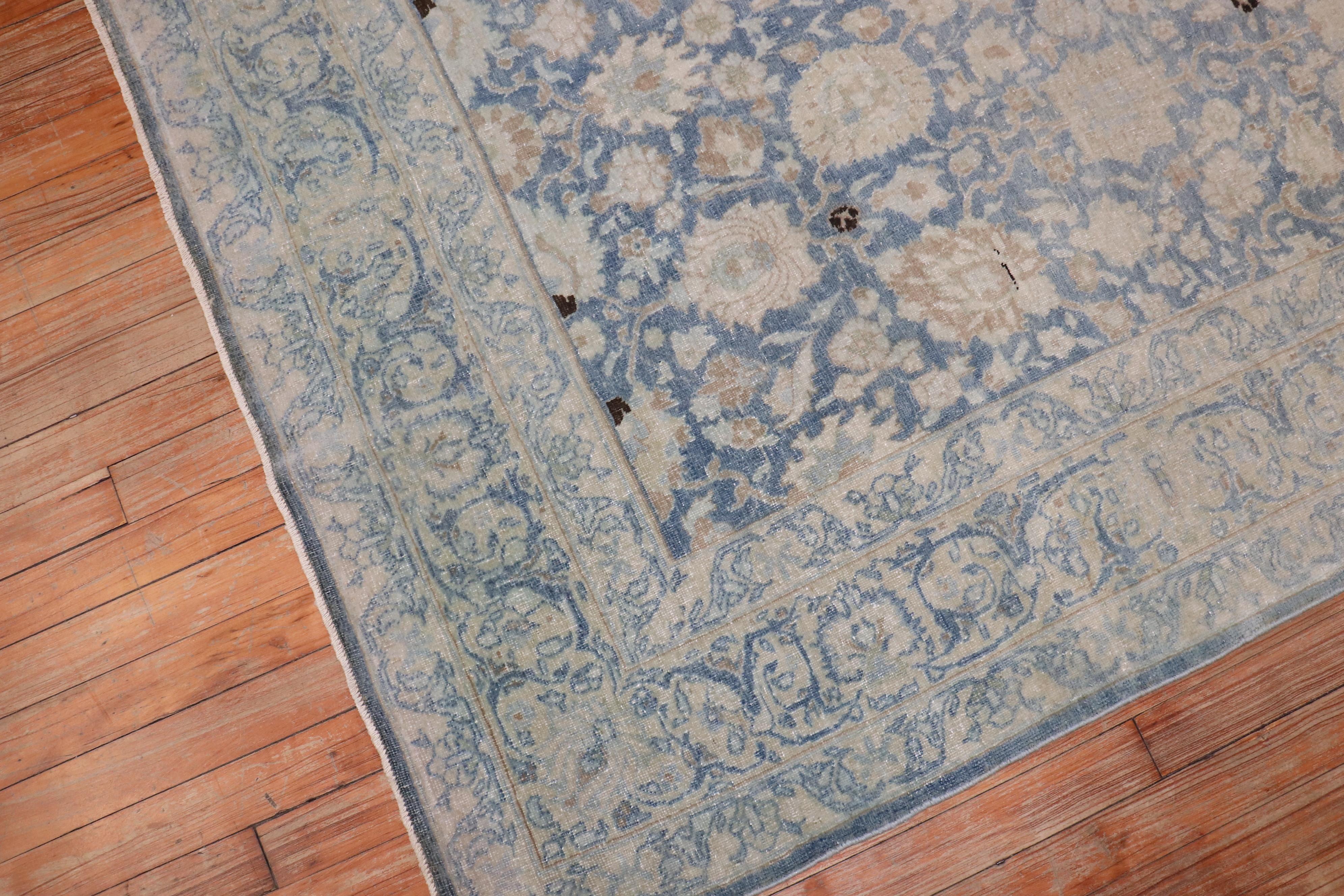 1930s Persian Tabriz Blue Rug

Details
rug no.	j3269
size	4' 7