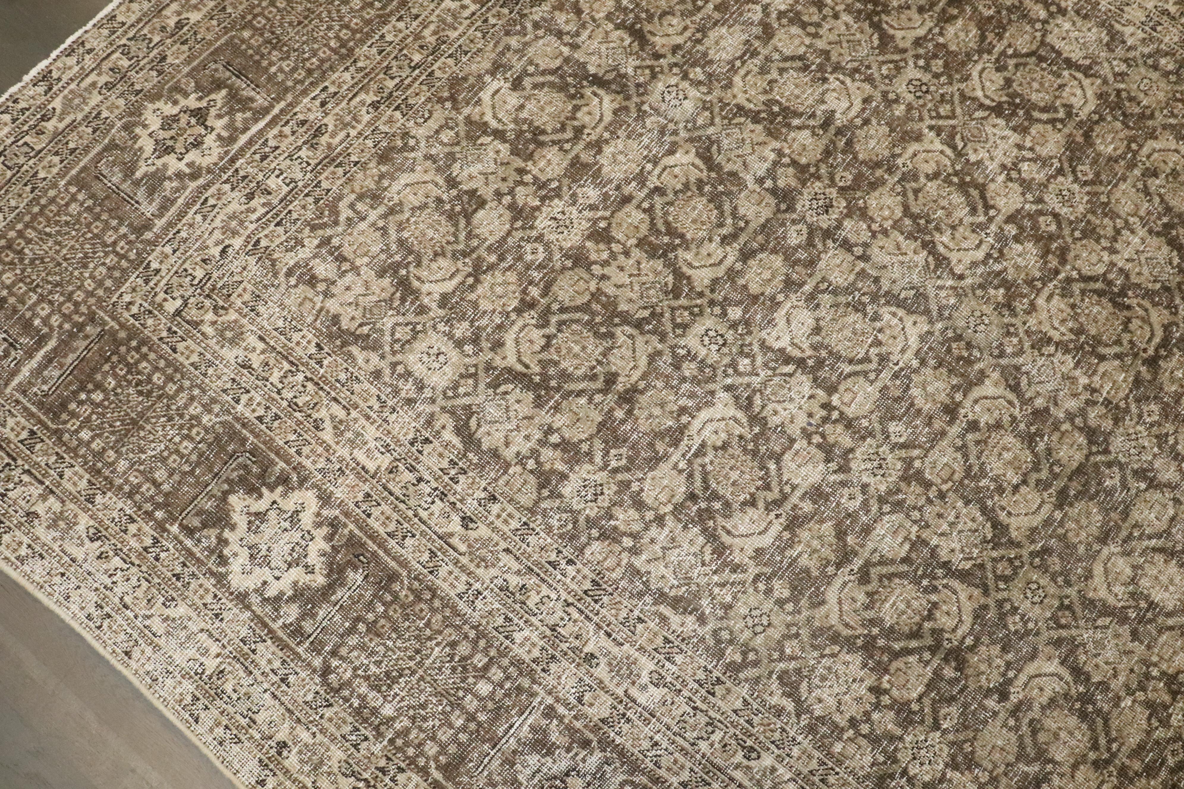 Tappeto Tabriz persiano marrone e crema dell'inizio del XX secolo

Dettagli
rug no.	j4635
dimensione	6' 6