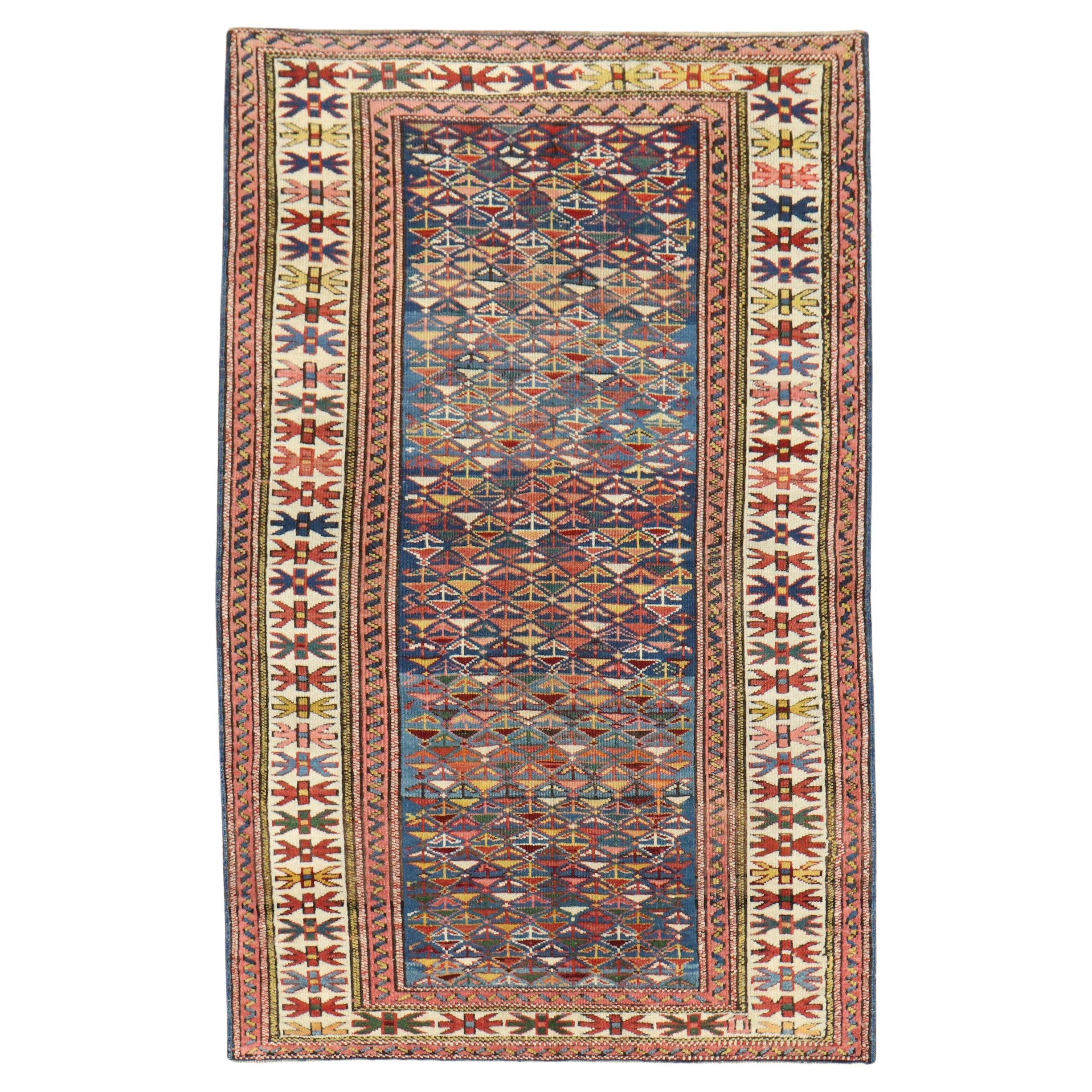 Antiker kaukasischer Kuba-Teppich der Zabihi-Kollektion des 19. Jahrhunderts