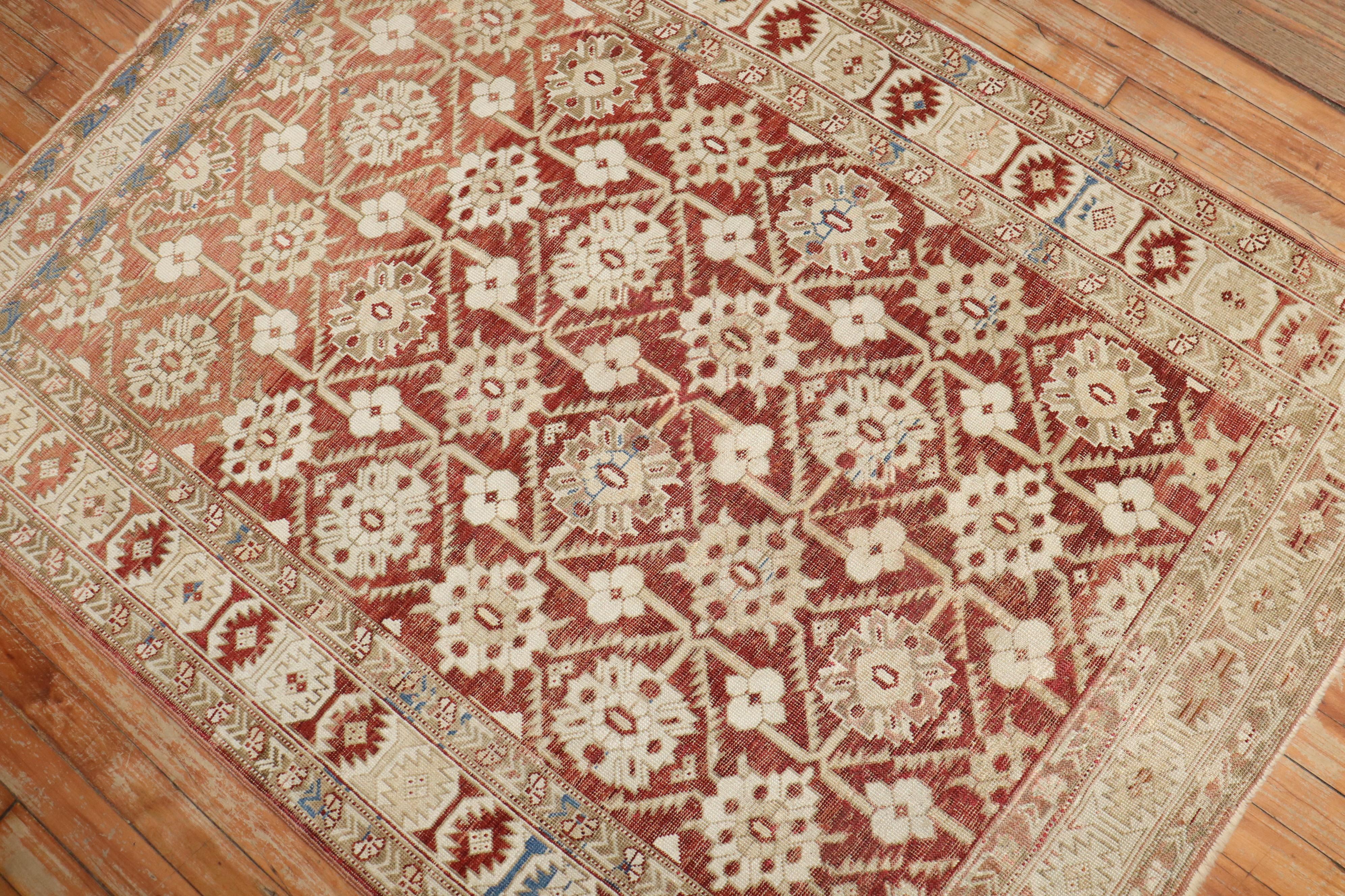 Kazakh Tapis Shirvan caucasien ancien du 19ème siècle de la collection Zabihi en vente