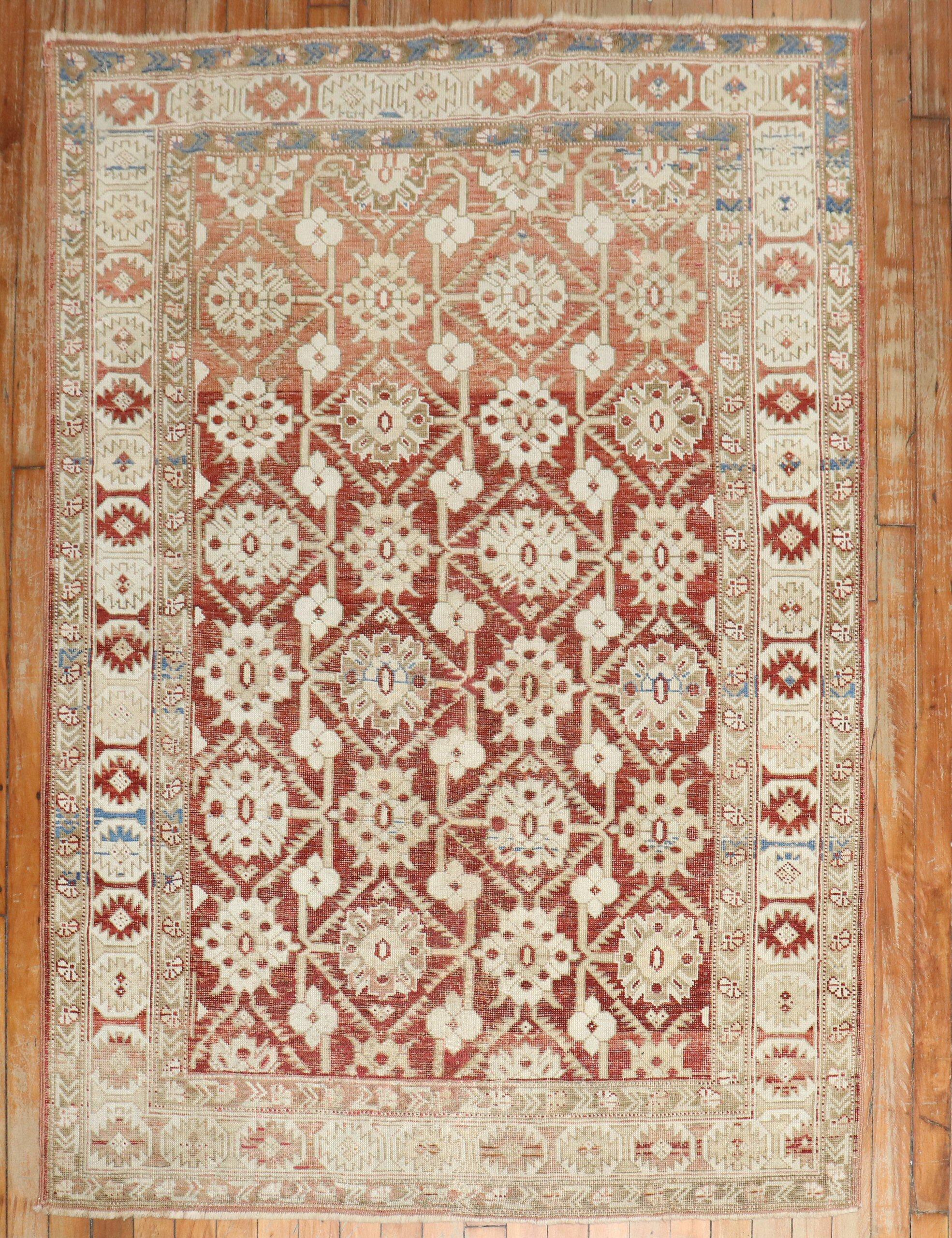 Tissé à la main Tapis Shirvan caucasien ancien du 19ème siècle de la collection Zabihi en vente