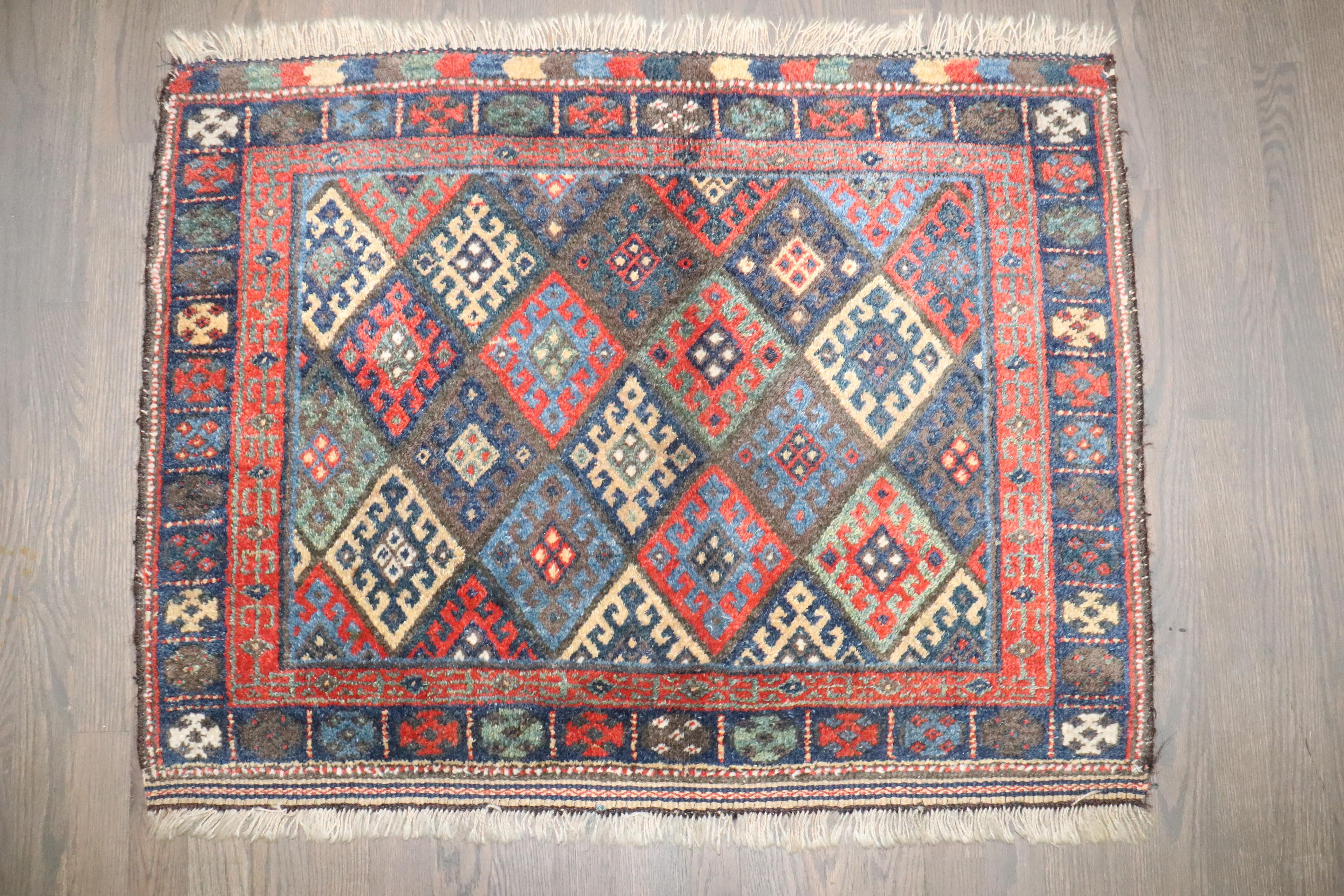 Perse Tapis à facettes Jaff Kurd de la Collection Zabihi Antique en vente