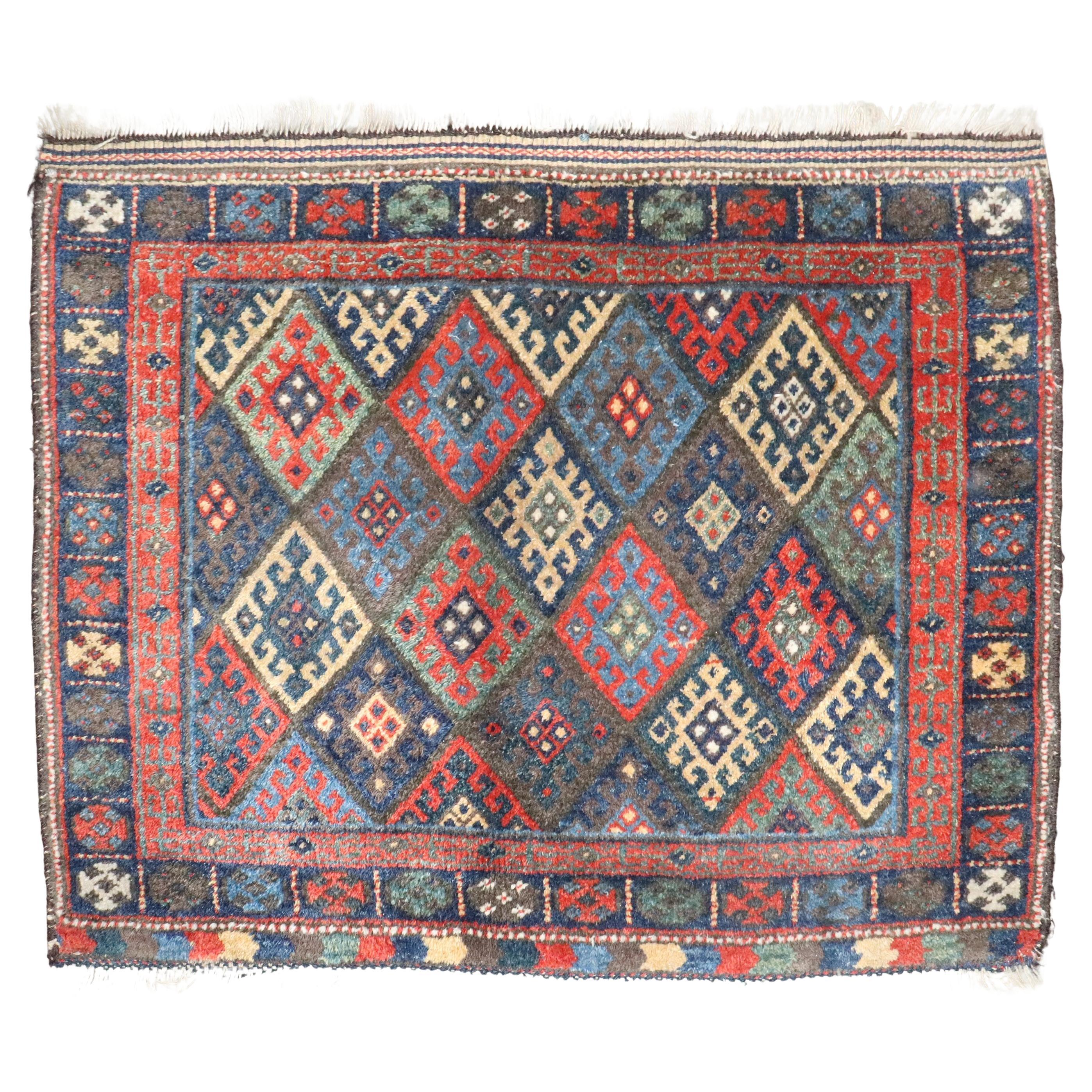 Zabihi Collection Antique Jaff Kurd Bagface Rug