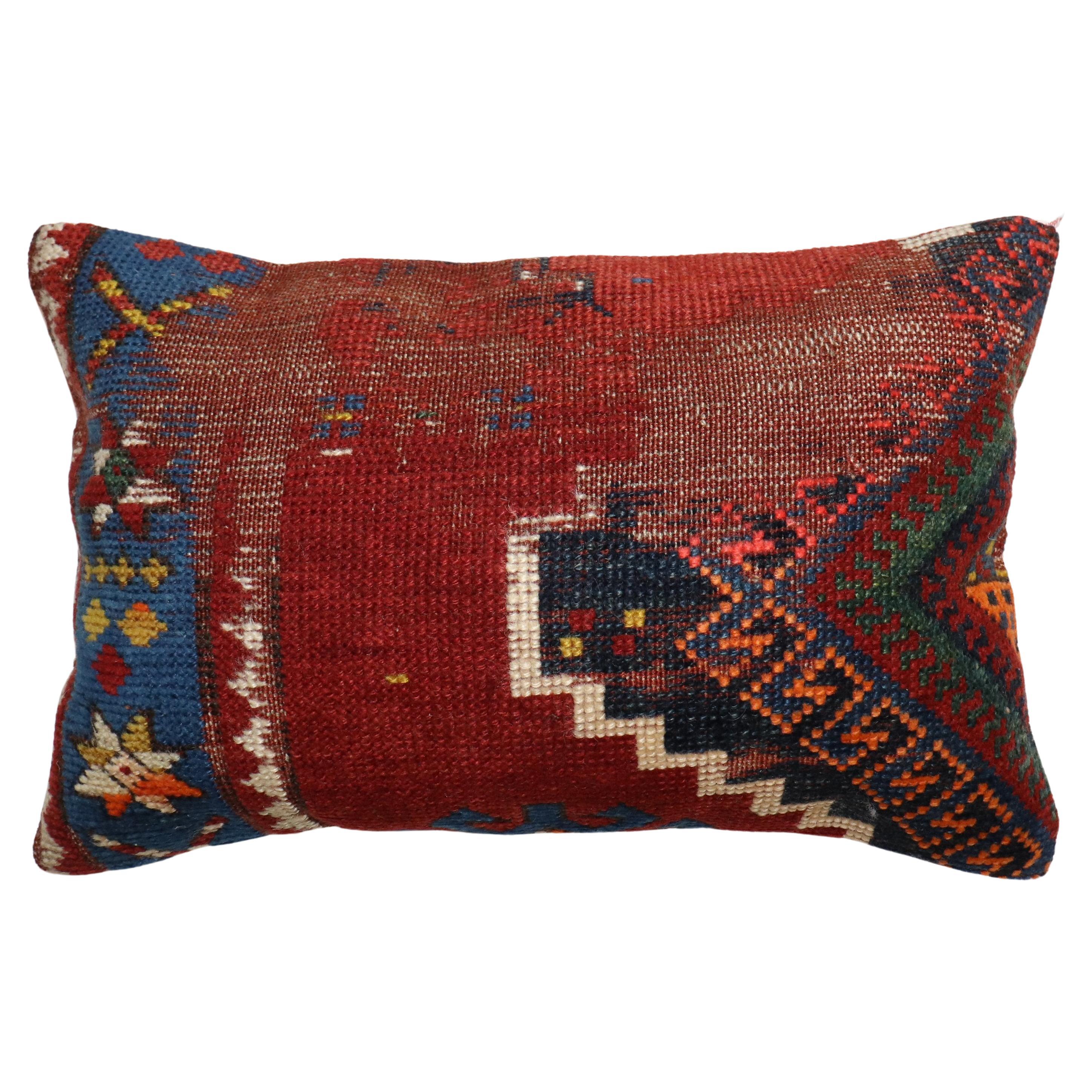 Zabihi Collection Antique Kazak Rug Pillow
