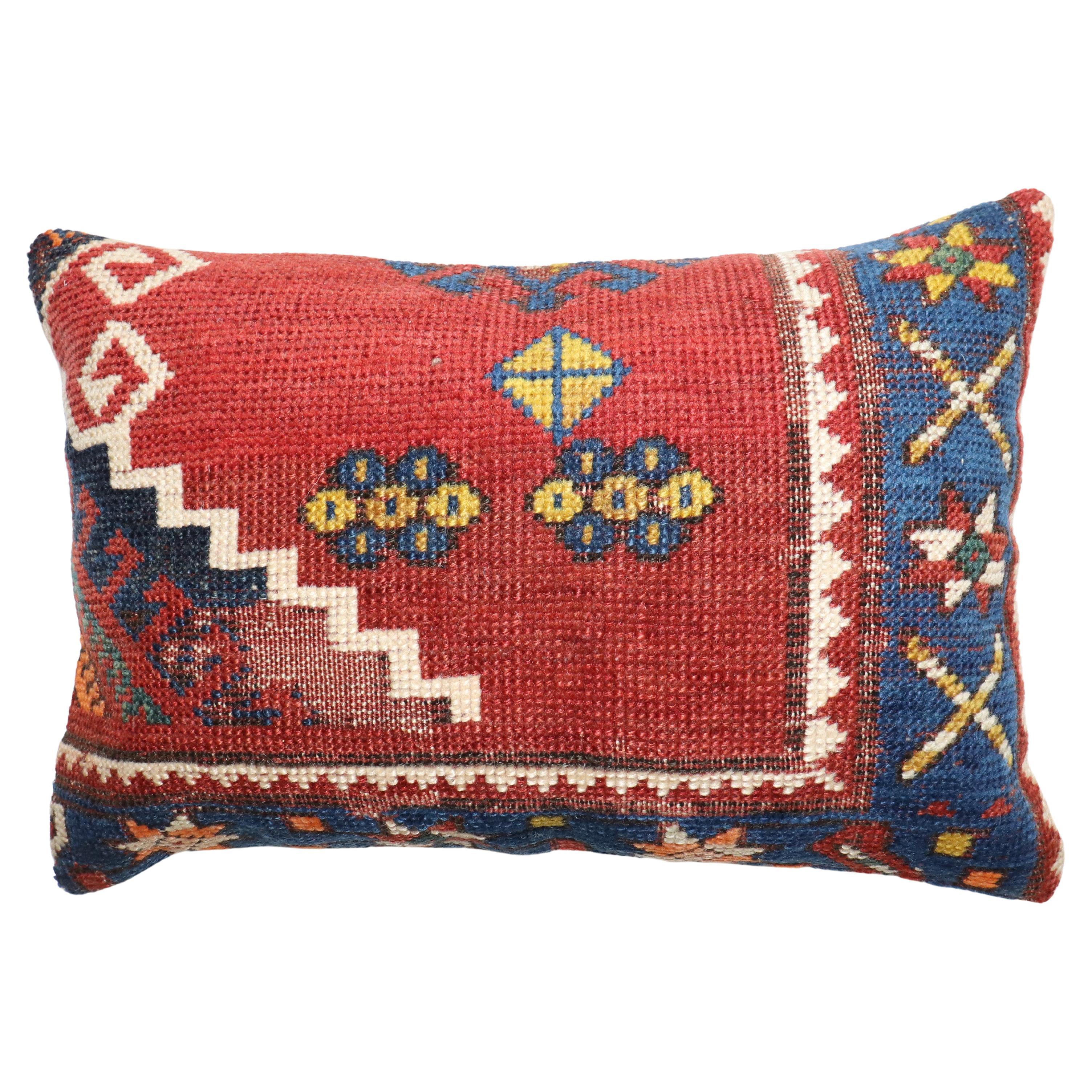 Zabihi Collection Antique Kazak Tribal Rug Pillow
