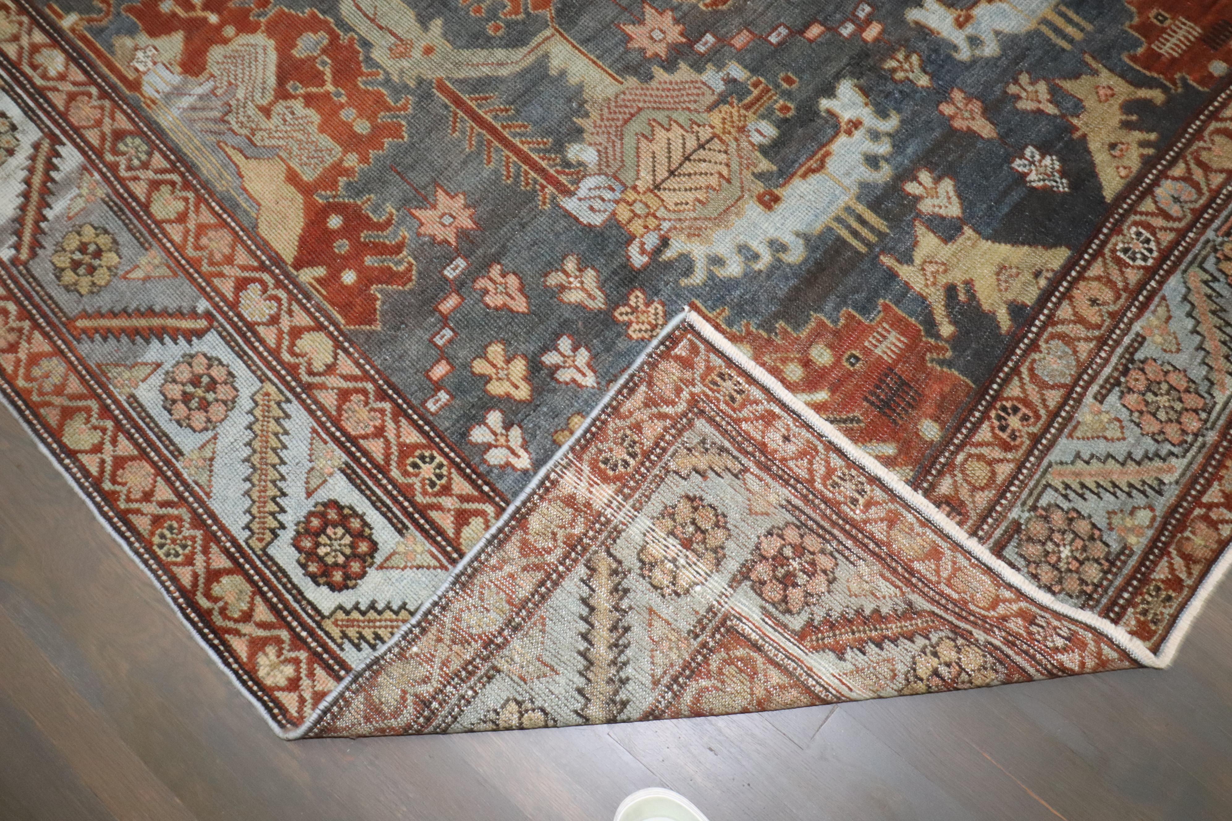 Ein persischer kurdischer Bachtiari-Teppich aus dem frühen 20.

Einzelheiten
Teppich nein.	j4106
Größe	6' 11