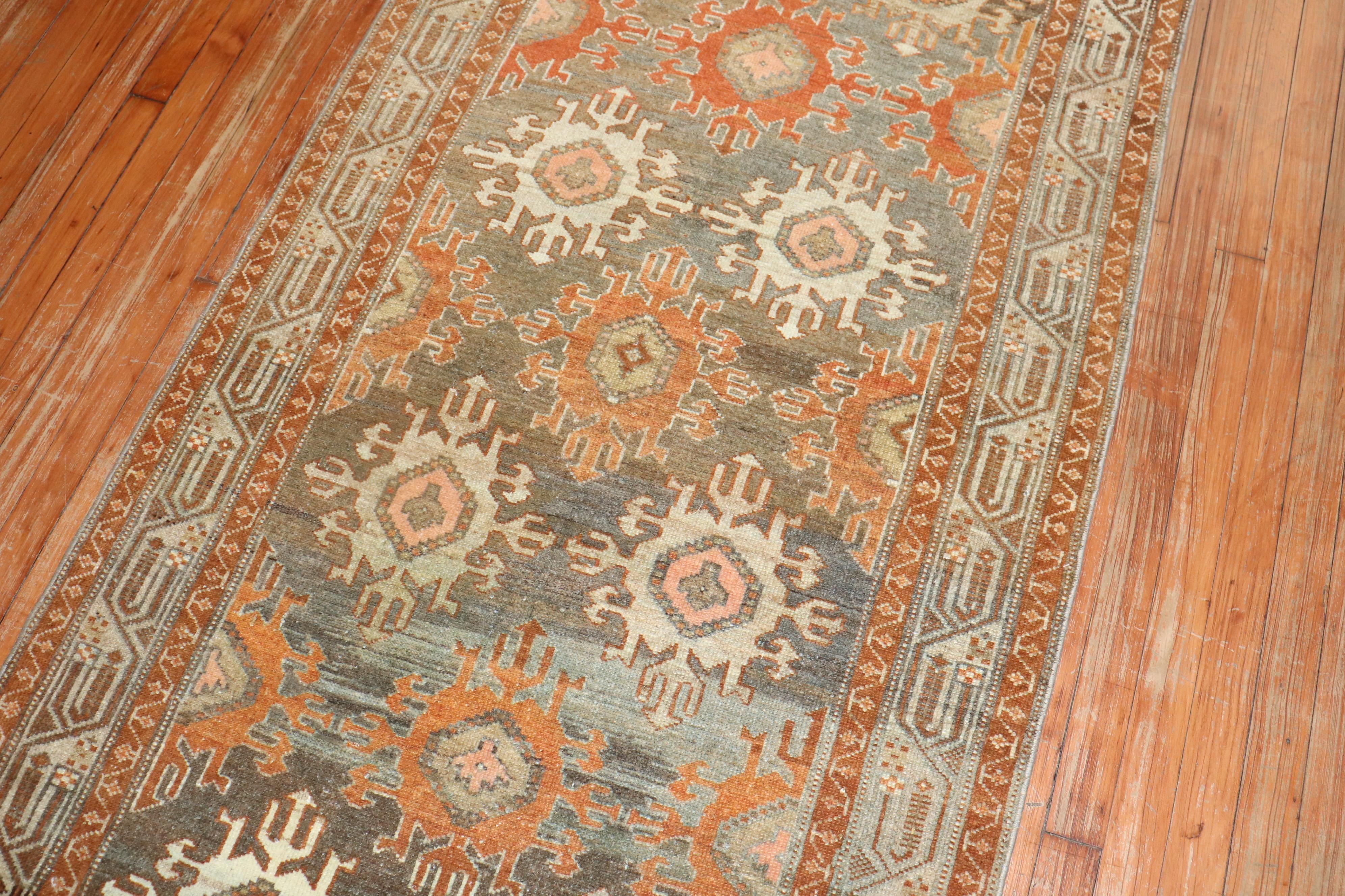Hand-Knotted Zabihi Collection Antique Malayer Rug For Sale