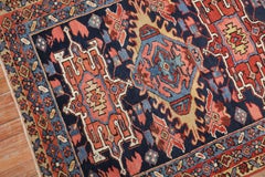 Zabihi Collection Antique Navy Karadja Square Rug, 3'7'' x 4'3''