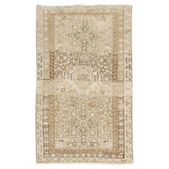 Zabihi Collection Antique Neutral Color Heriz Rug