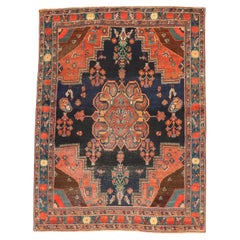 Zabihi Kollektion Antiker persischer Afshar Quadratischer Afshar-Teppich mit Schachtel