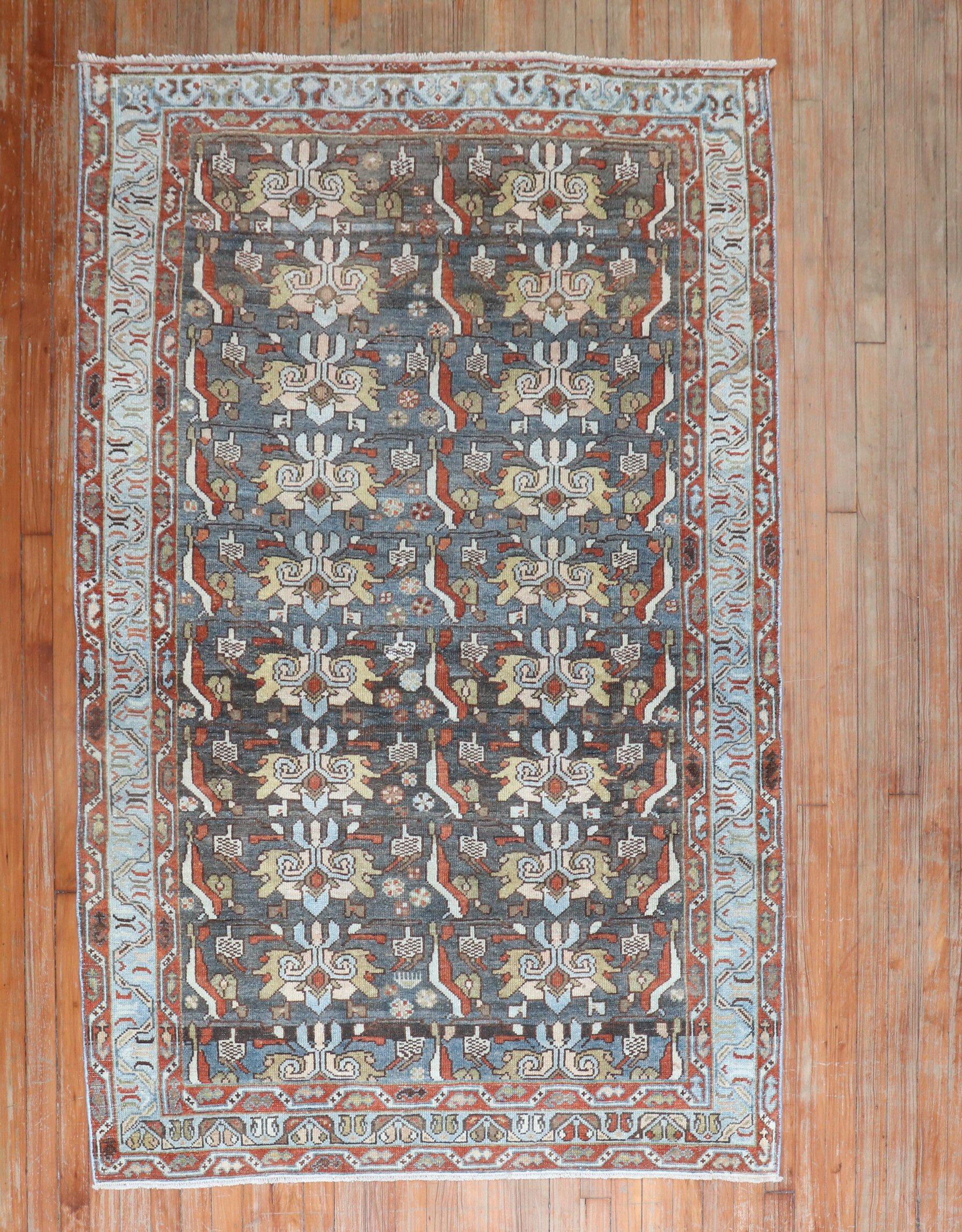 
Antique Bakhtiari accent Rug circa 1930

Details
rug no.	j2265
size	4' 4
