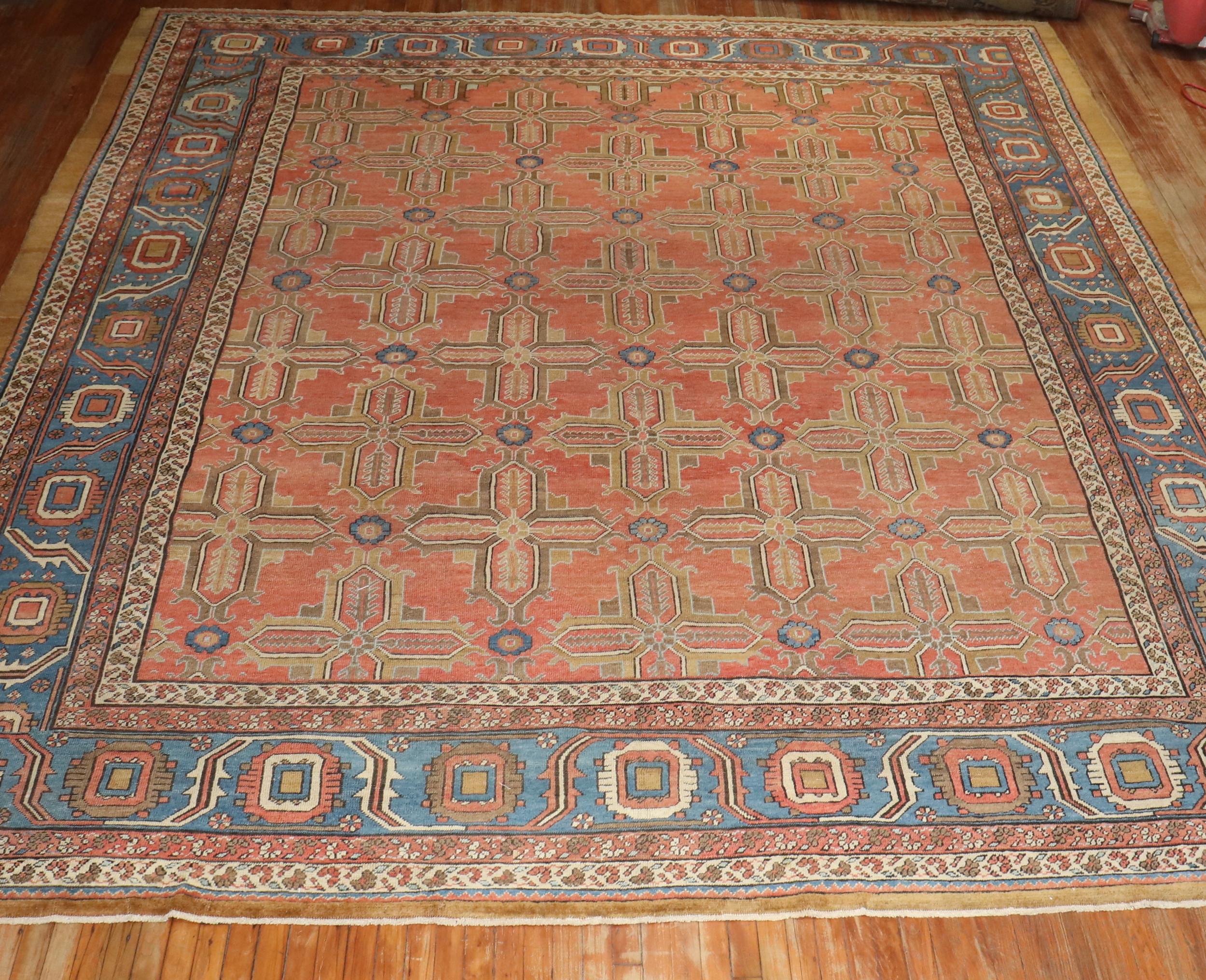 Zabihi Collection Antique Persian Bakshaish Rug For Sale 7