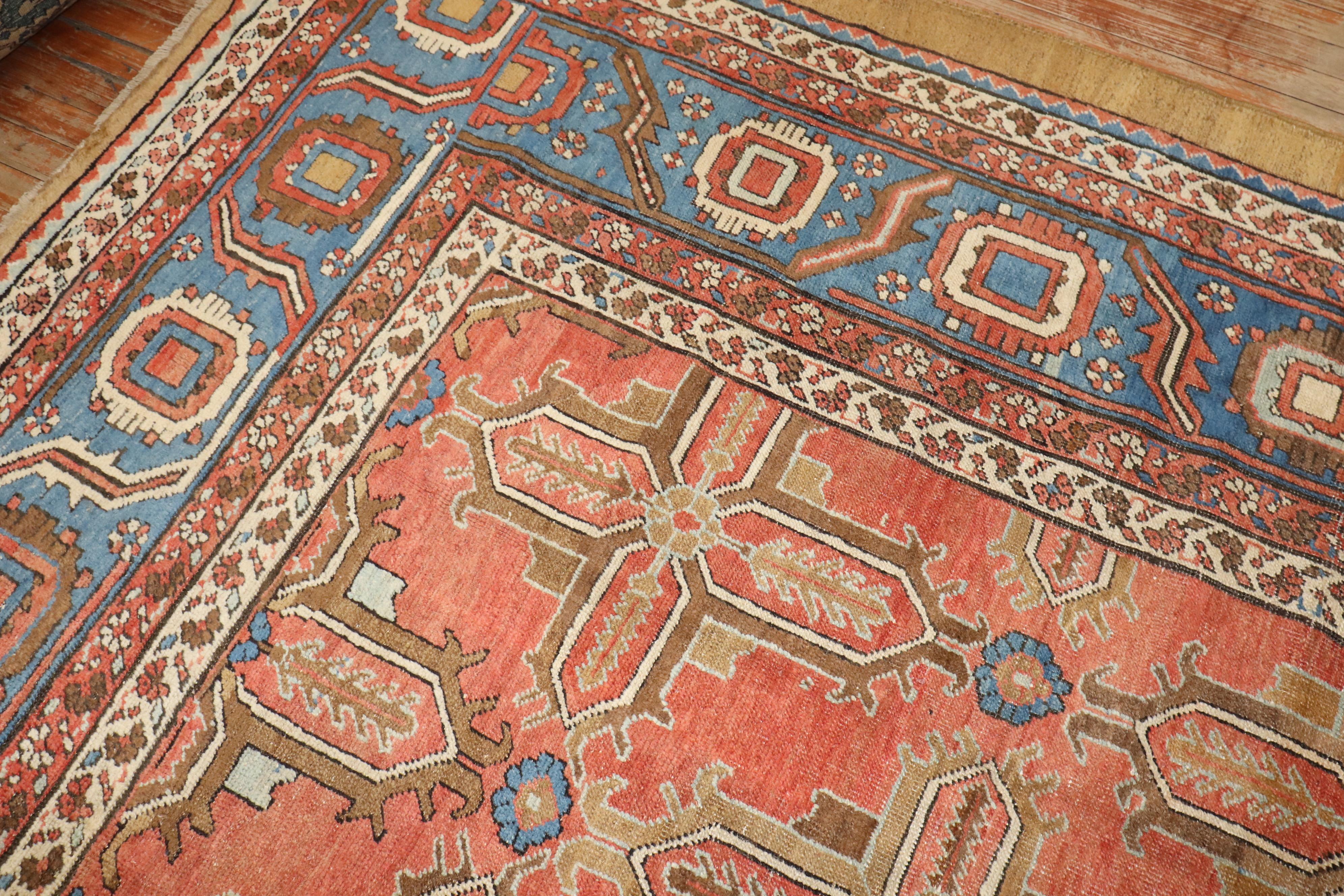 Zabihi Collection Antique Persian Bakshaish Rug For Sale 3