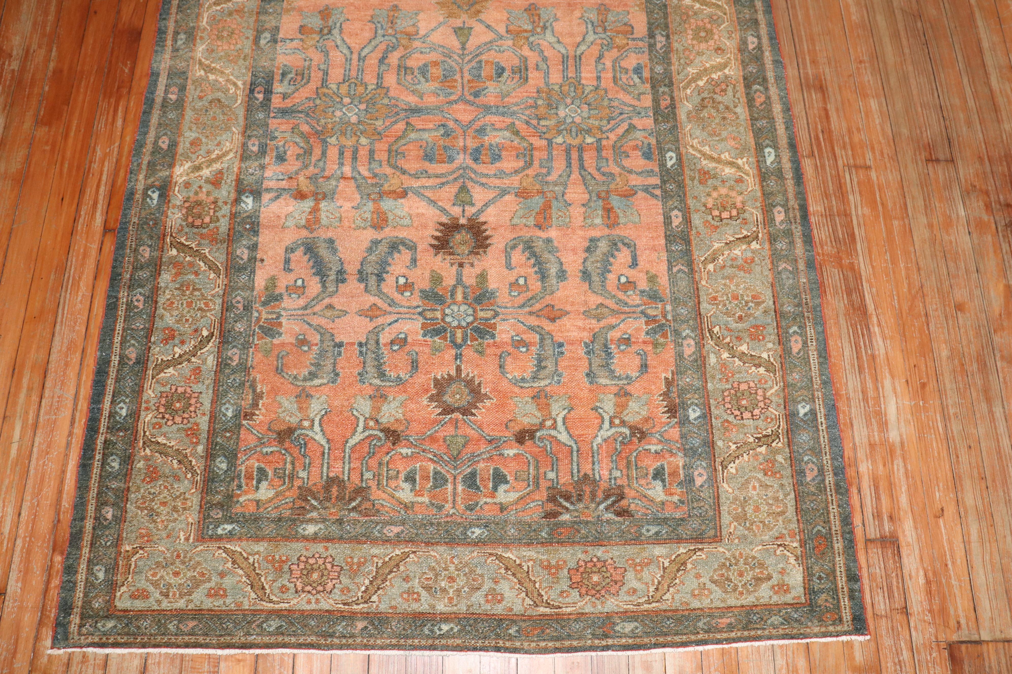 Zabihi Collection Antique Persian Bibikabad Rug For Sale 3