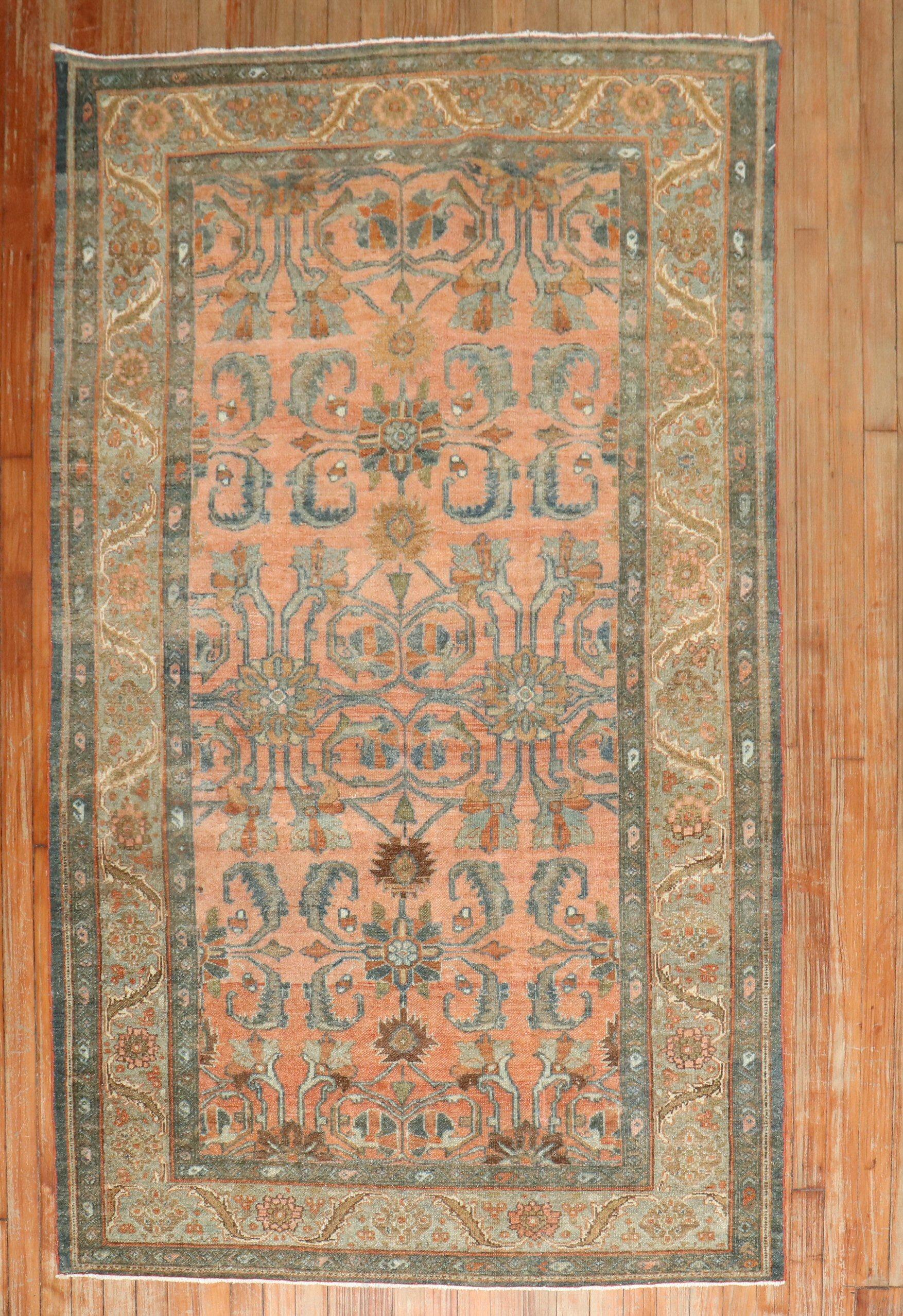 Zabihi Collection Antique Persian Bibikabad Rug For Sale 1