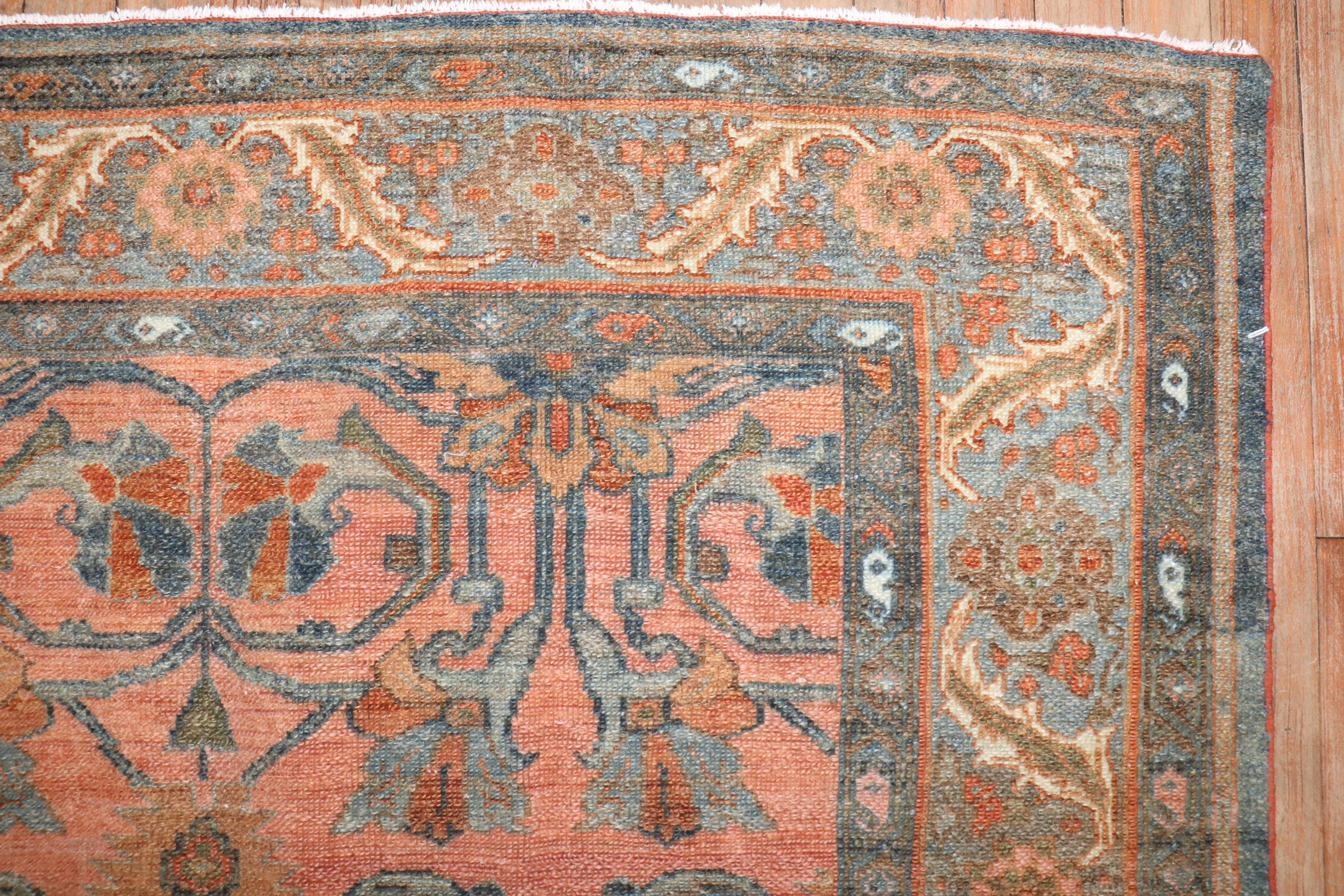 Zabihi Collection Antique Persian Bibikabad Rug For Sale 2