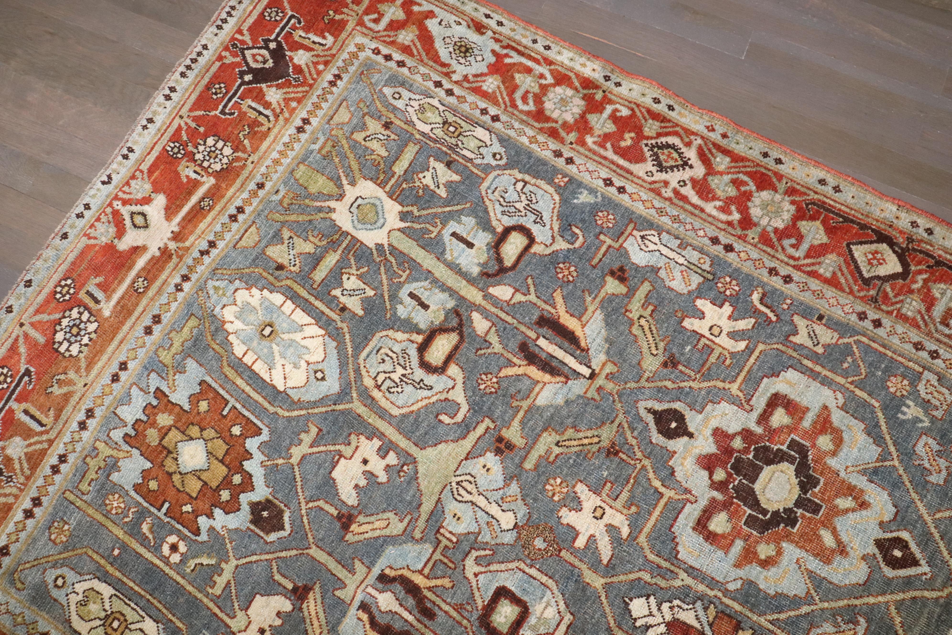 Annodato a mano Tappeto d'accento antico persiano Bidjar Collection'S in vendita