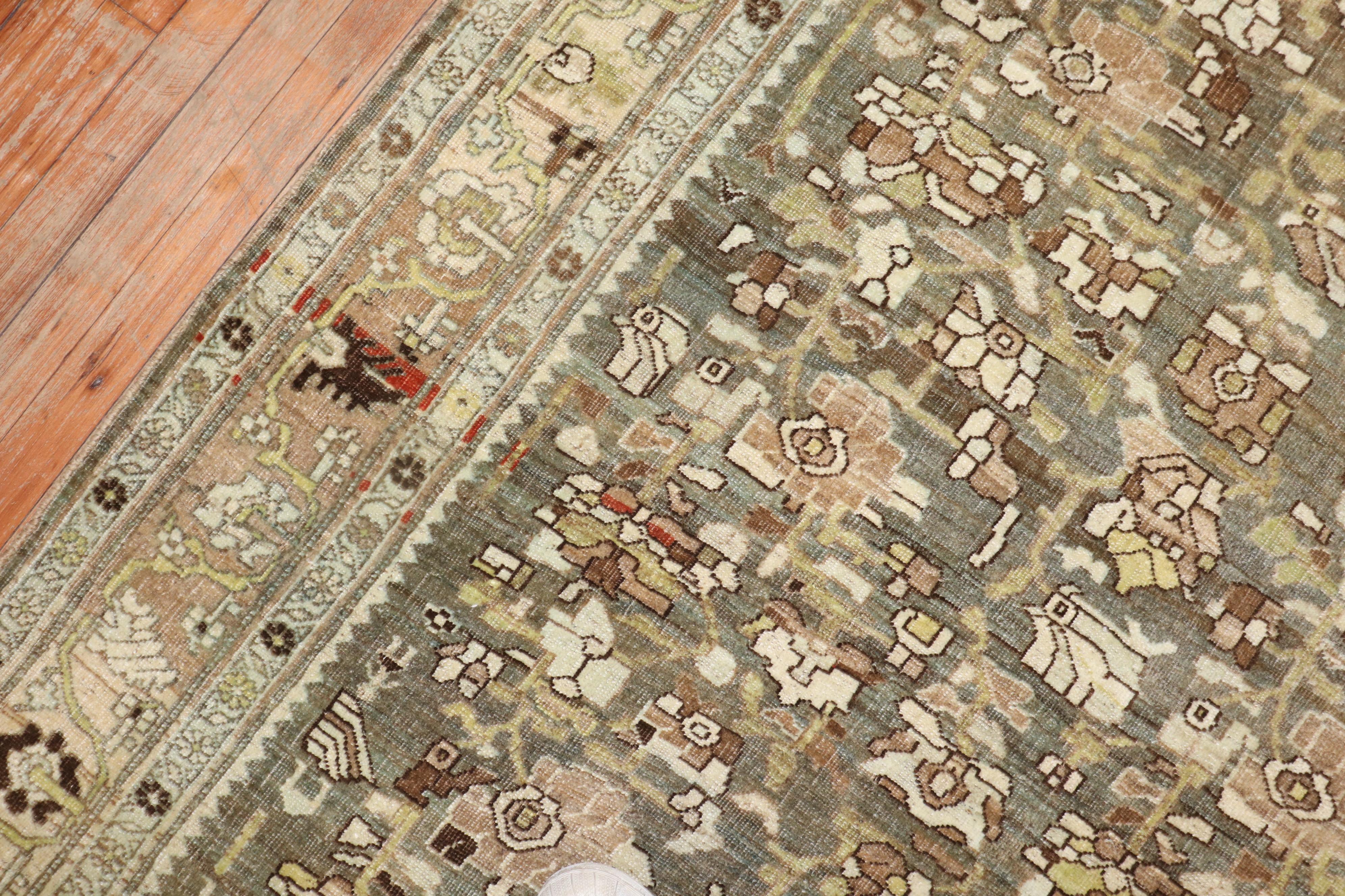 20ième siècle Tapis d'accent Zabihi Collection Antique Perse Bidjar en vente