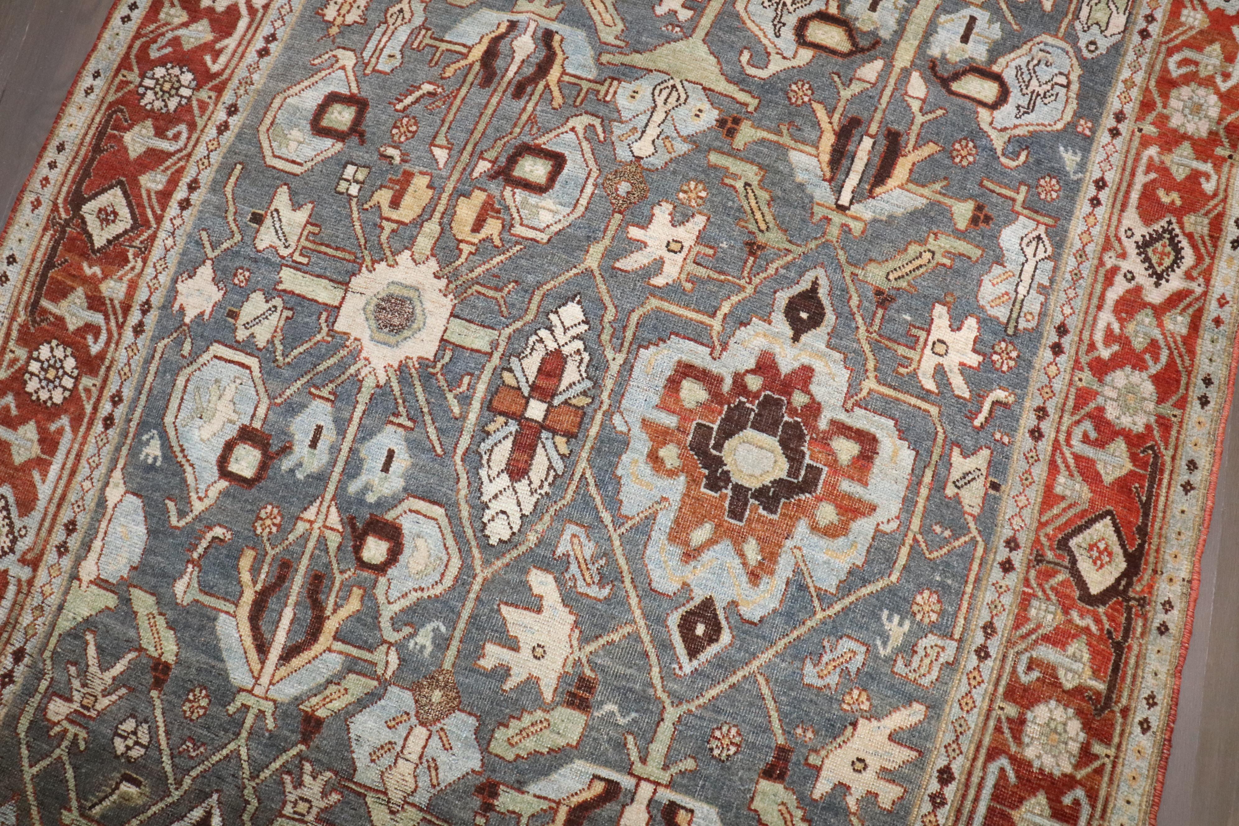 Tappeto d'accento antico persiano Bidjar Collection'S In condizioni buone in vendita a New York, NY