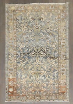 Zabihi Collection Antique Persian Bidjar Bird Rug