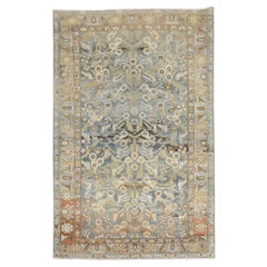 Zabihi Collection Antique Persian Bidjar Bird Rug