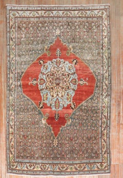 Zabihi Collection Antique Persian Bidjar Iron Fist Rug