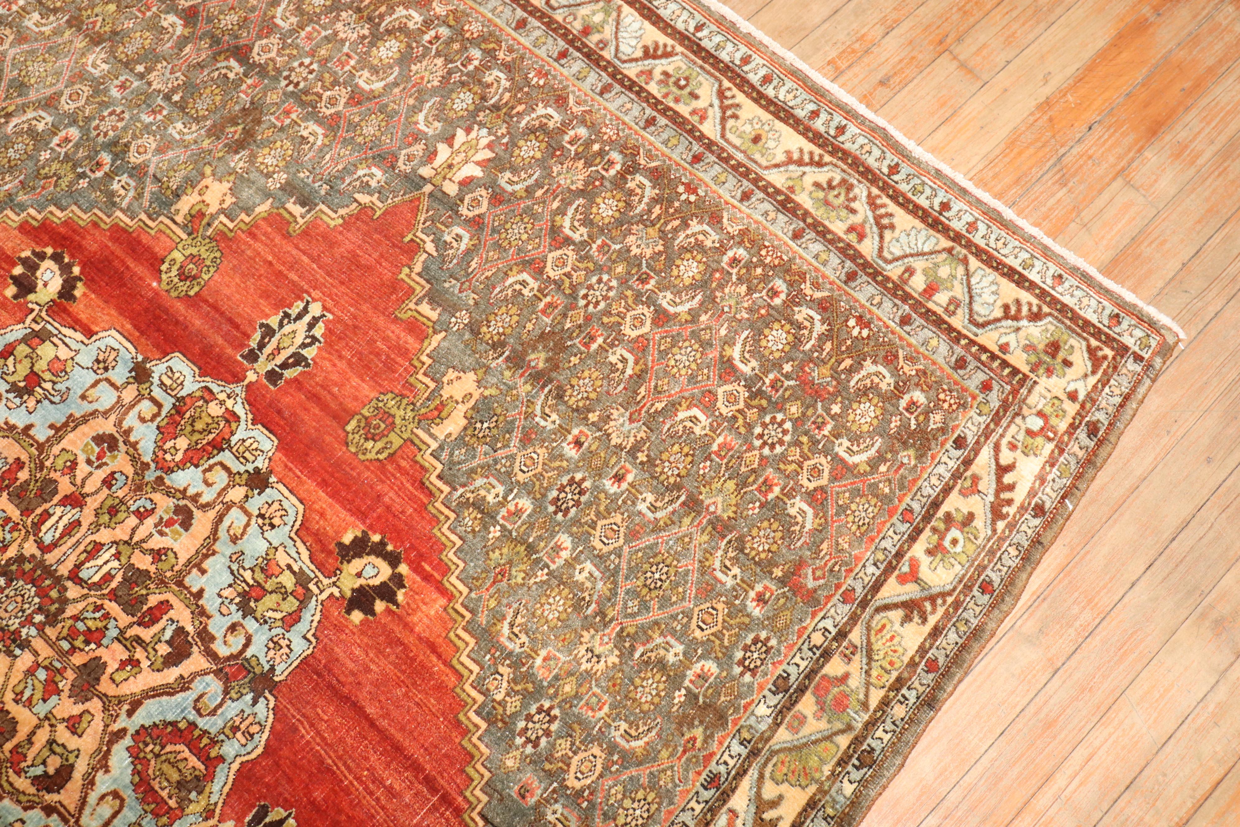 Lana Tappeto Zabihi Collection Antico persiano Bidjar Iron Fist in vendita