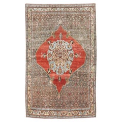 Zabihi Collection Antique Persian Bidjar Iron Fist Rug