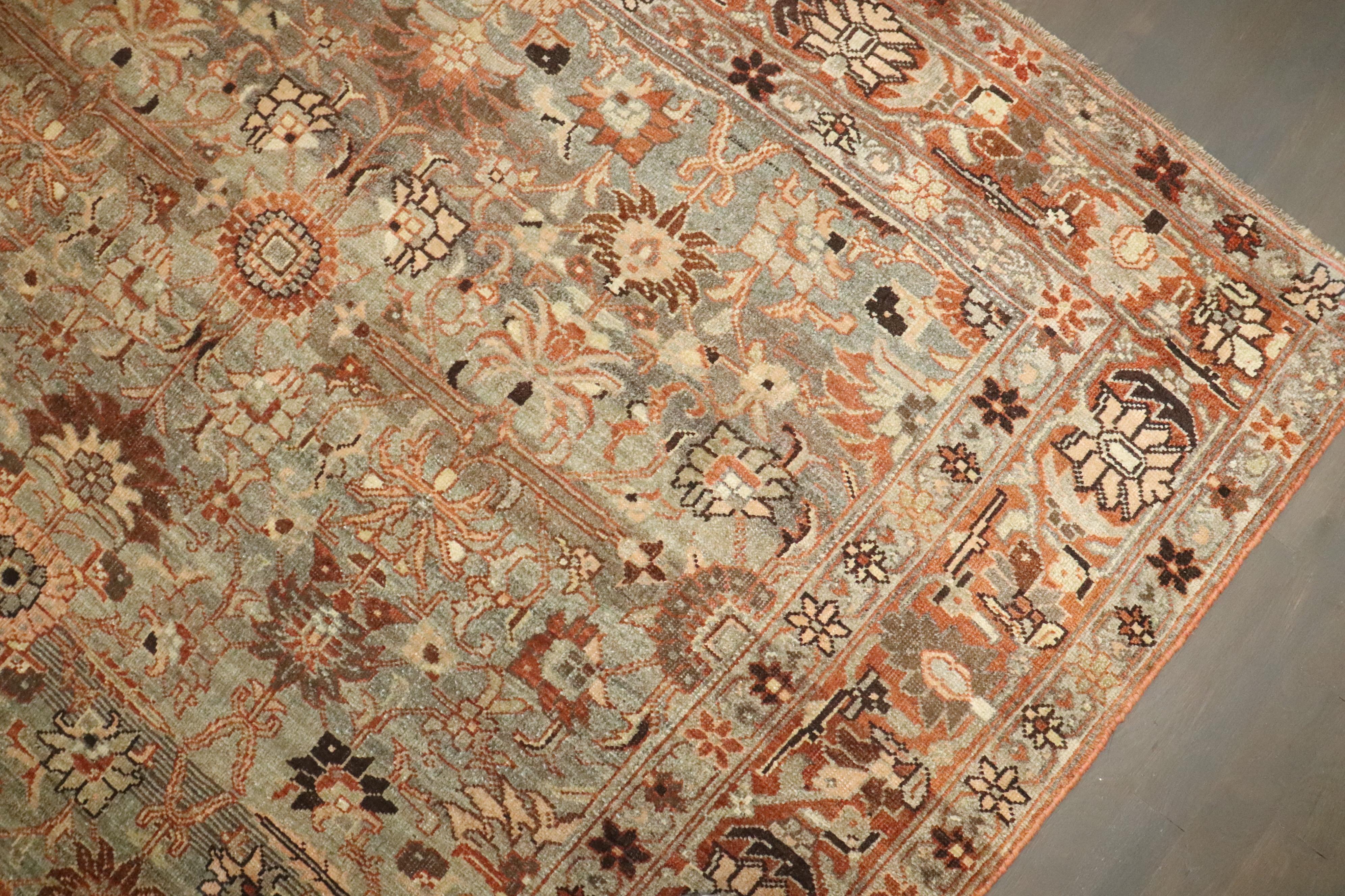 Zabihi Collectional Tappeto antico persiano Bidjar Rare Size Wide Corridor Rug in vendita 2