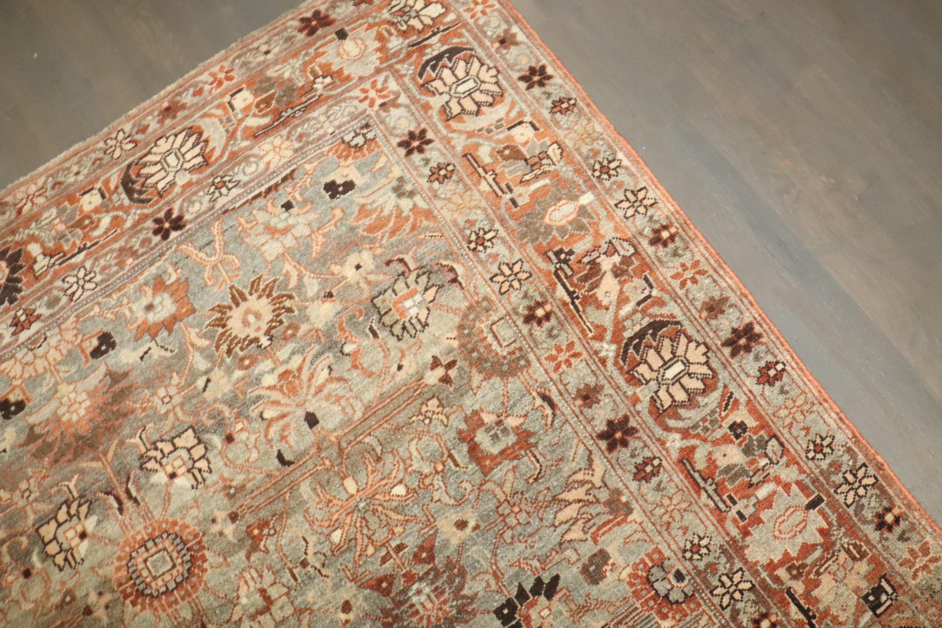 Persiano Zabihi Collectional Tappeto antico persiano Bidjar Rare Size Wide Corridor Rug in vendita