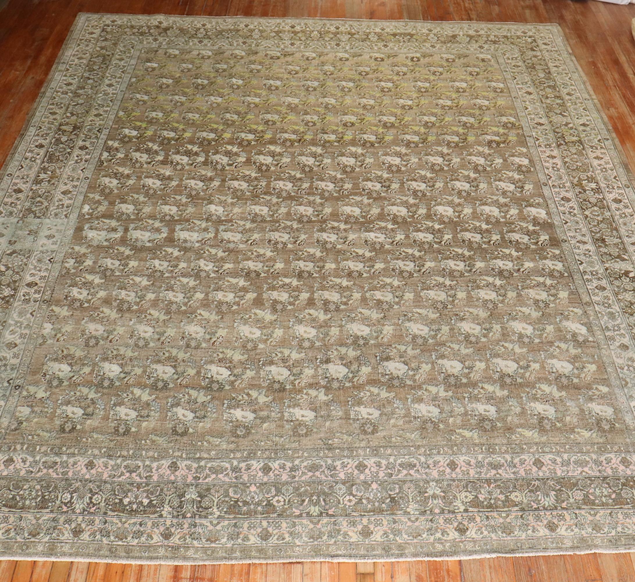 Zabihi Collection Antique Persian Bidjar  Rug For Sale 4