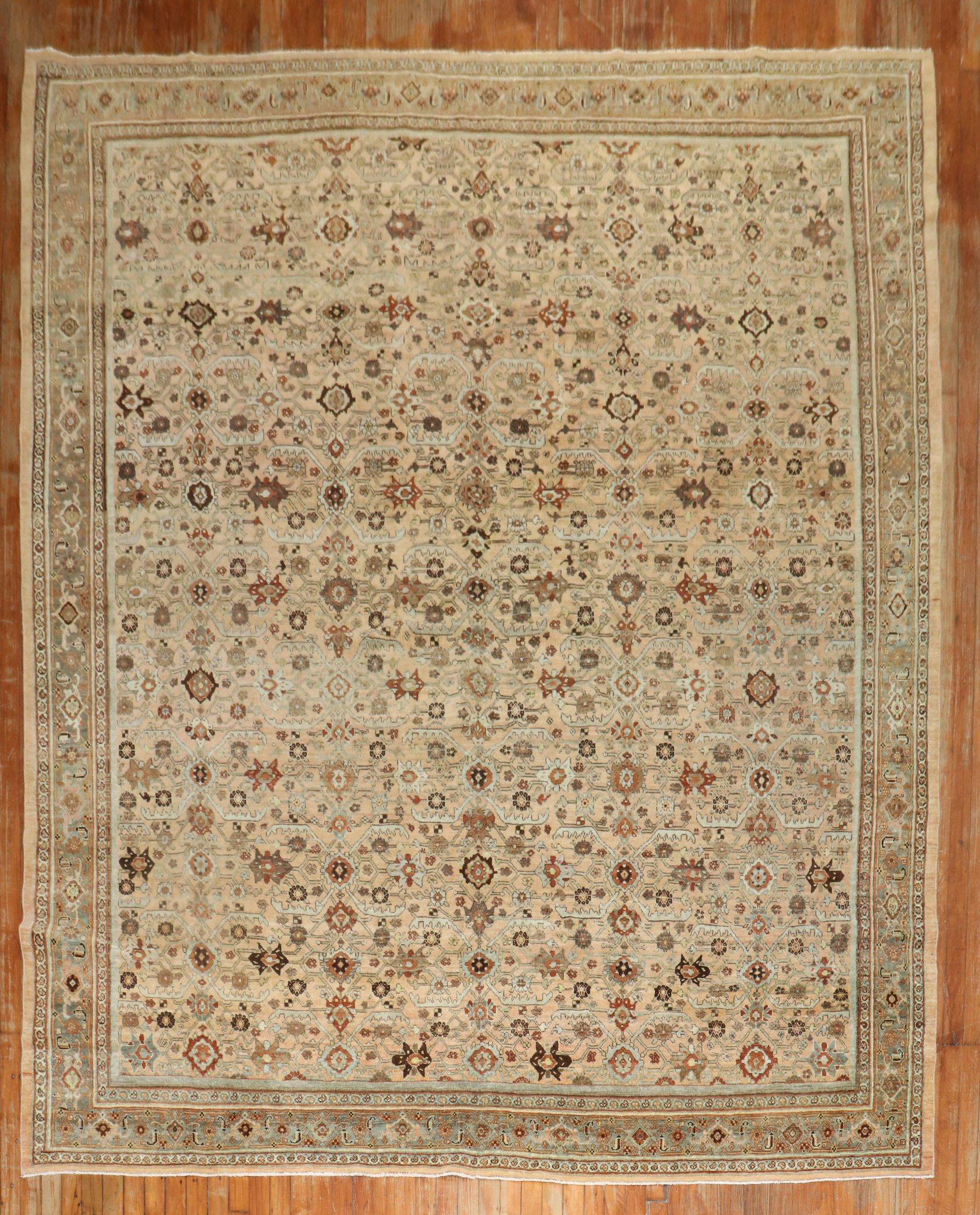 Zabihi Collection Antique Persian Bidjar Rug For Sale 5