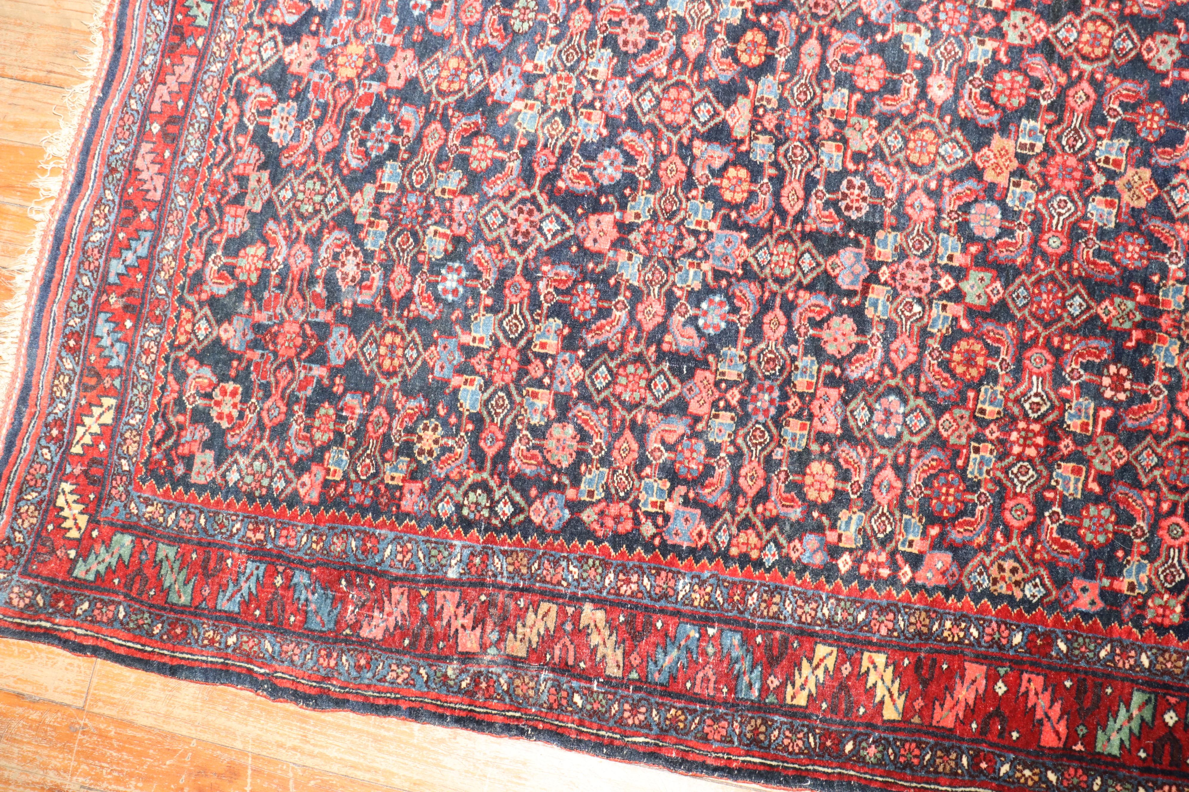 Tapis persan Bidjar marine des années 1920

Détails
rug no.	j3504
taille	3' 6