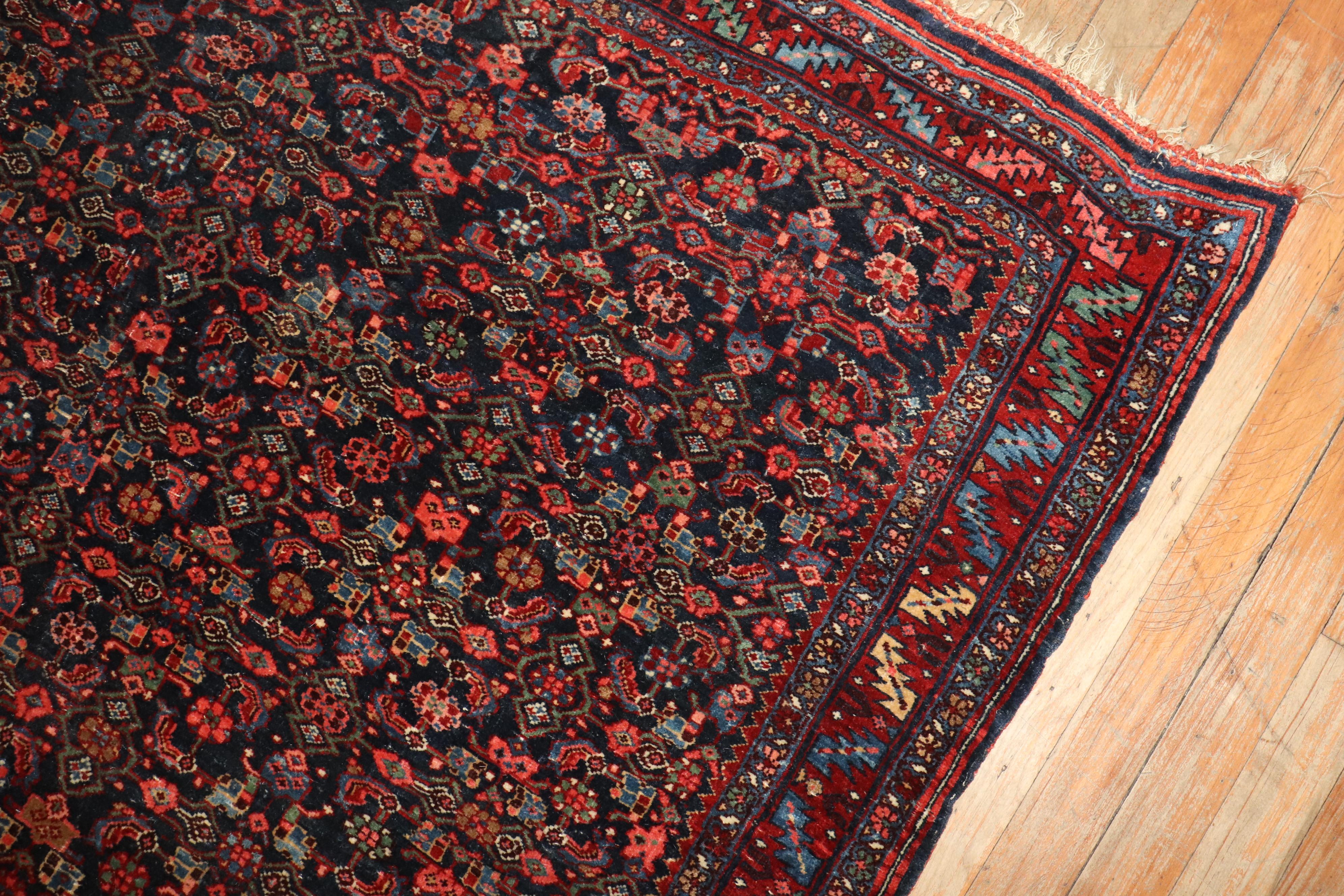 Noué à la main Tapis persan ancien Bidjar de la collection Zabihi en vente